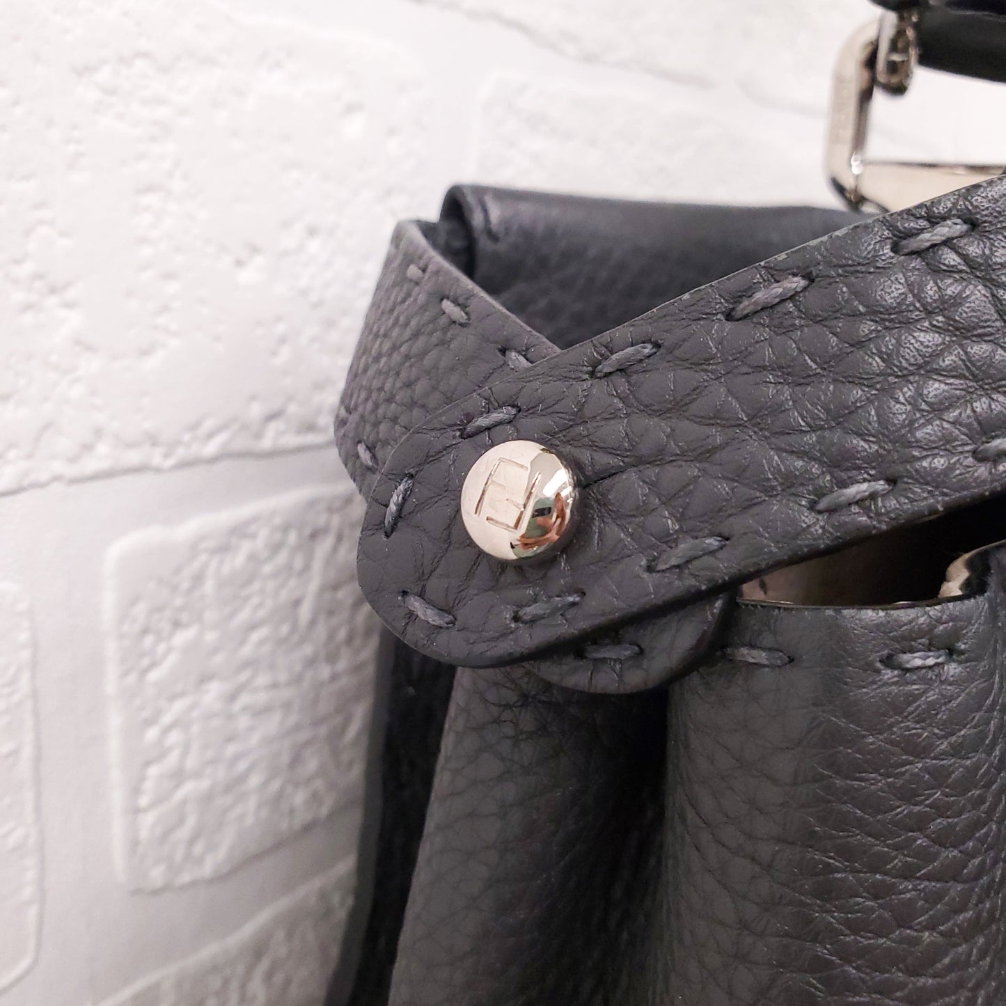 FENDI X LARGE PEEKABOO WITH FLORAL STRAP