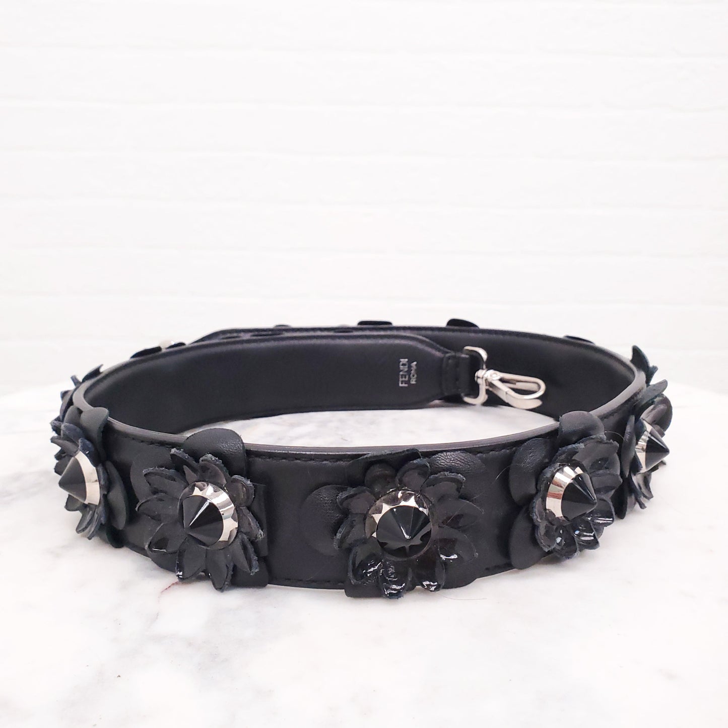 FENDI X LARGE PEEKABOO WITH FLORAL STRAP