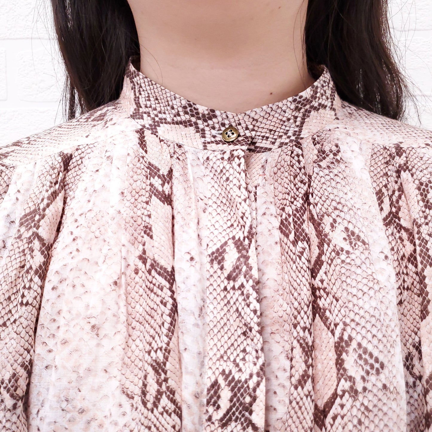 ZIMMERMANN SNAKE 'BELLITUDE BATWING' BLOUSE - SIZE 3/L