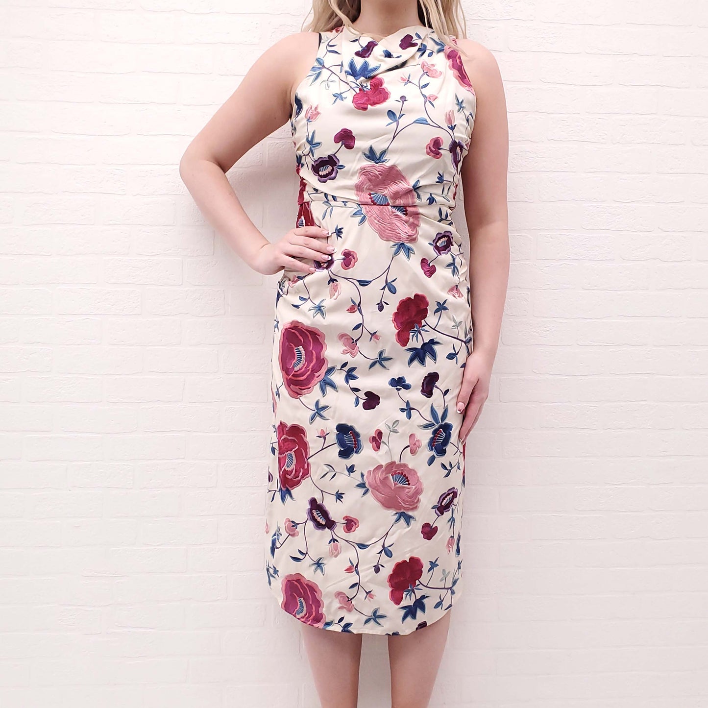 SEA NEW YORK FLORAL EMBROIDERED DRESS - SIZE 12