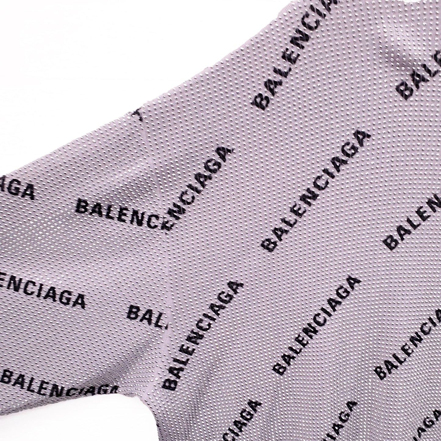 BALENCIAGA SILVER AND BLACK RHINESTONE LOGO TURTLENECK SWEATER - SIZE 2 (M)