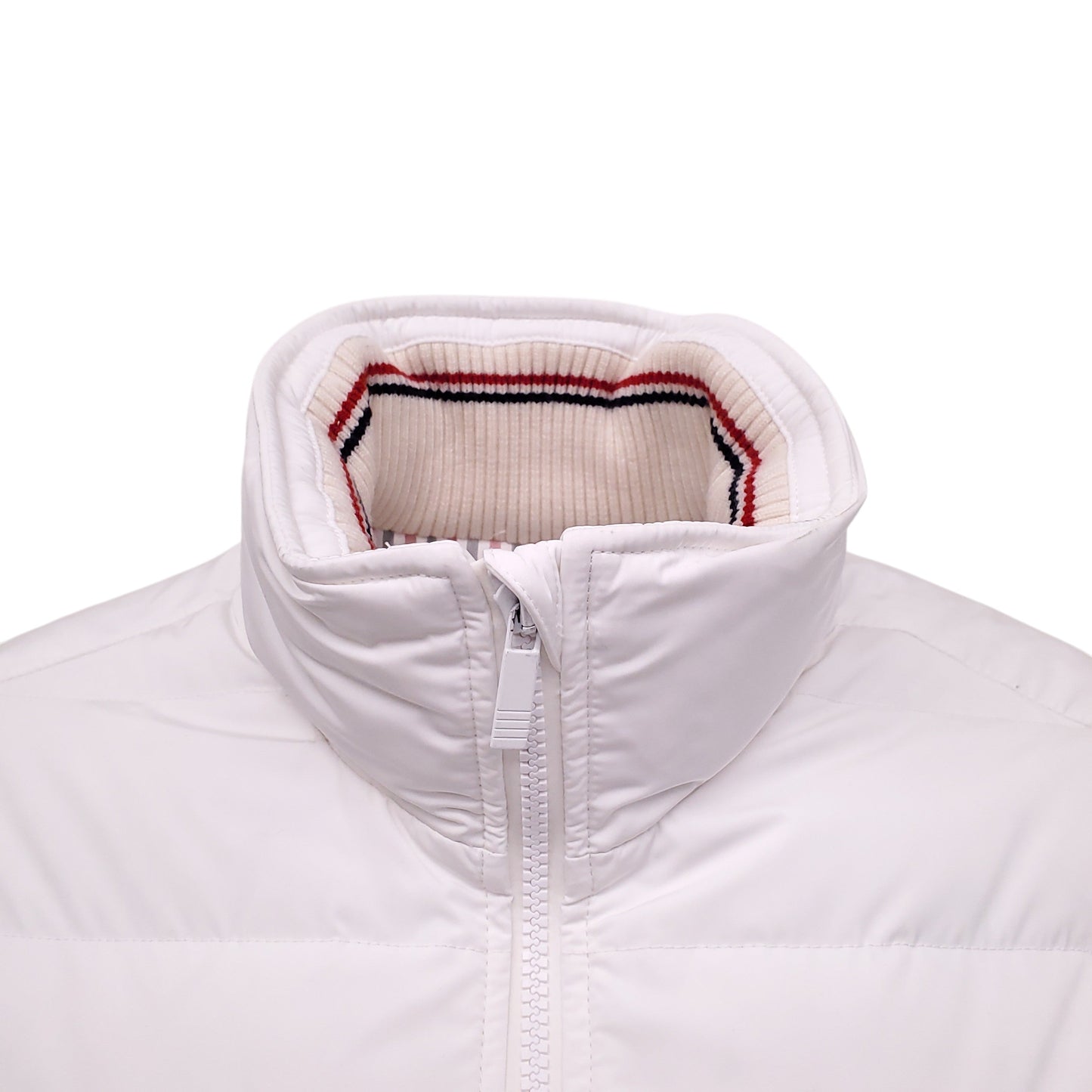THOM BROWNE WHITE DOWN PUFFER JACKET - SIZE 42