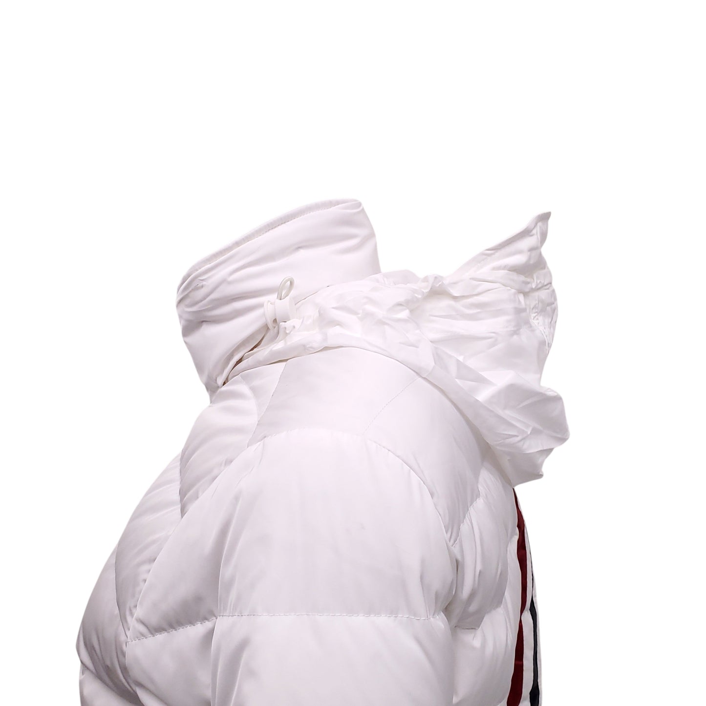 THOM BROWNE WHITE DOWN PUFFER JACKET - SIZE 42