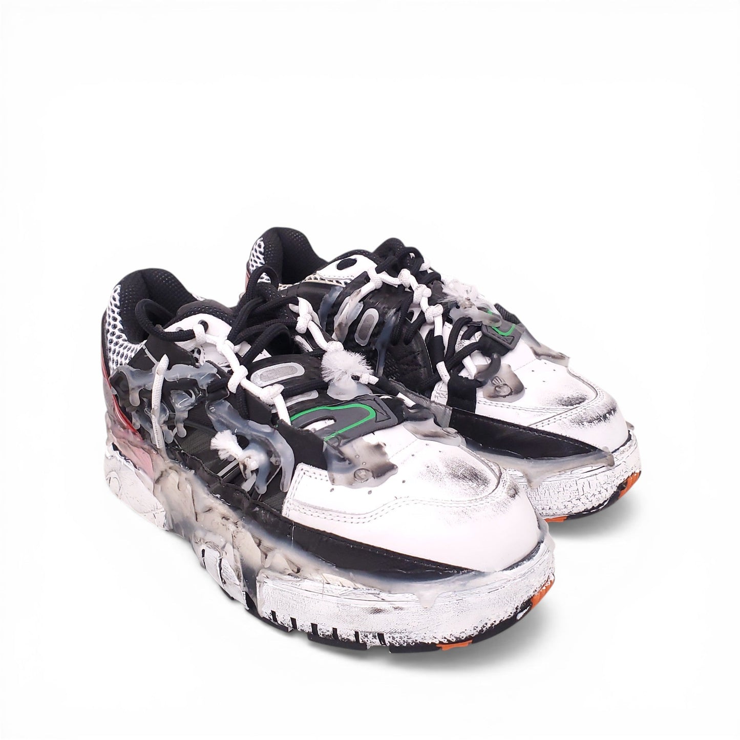 MAISON MARGIELA FUSION LEATHER LOW TRAINERS - SIZE 36