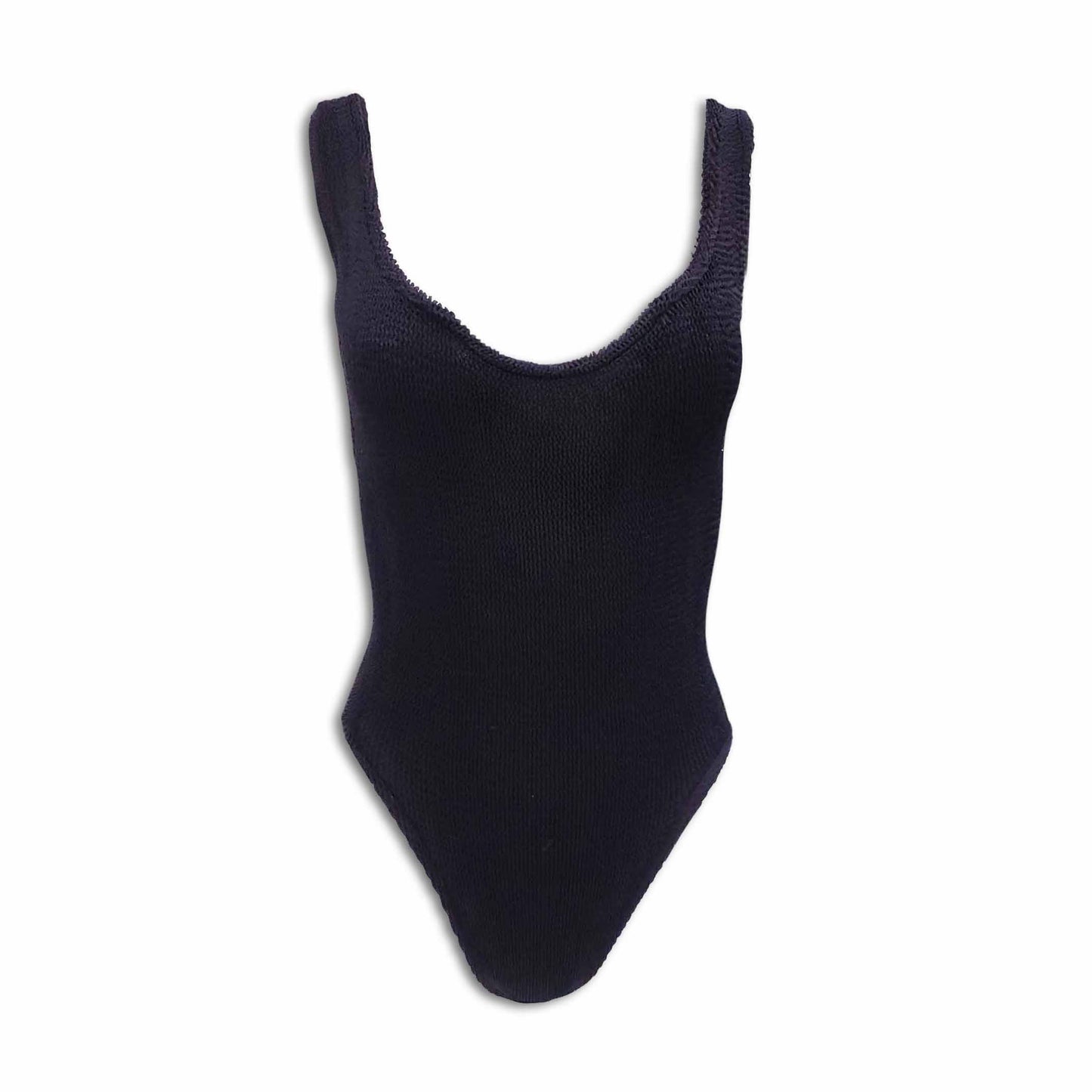 HUNZA G BLACK ONE-PIECE SWIMSUIT - SIZE O/S