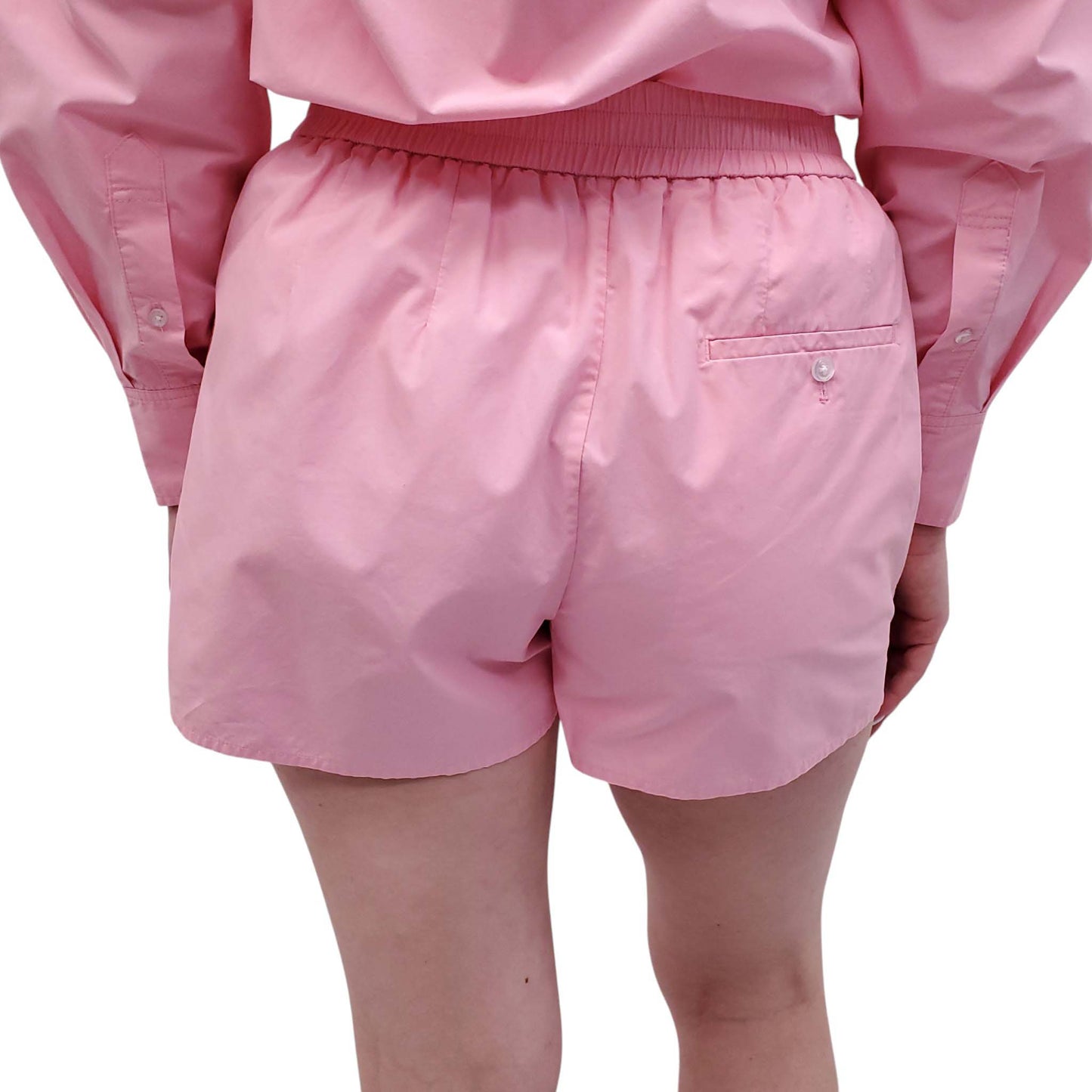 ALEXANDERWANG.T PINK LOGO SHORTS SET - SIZE XS