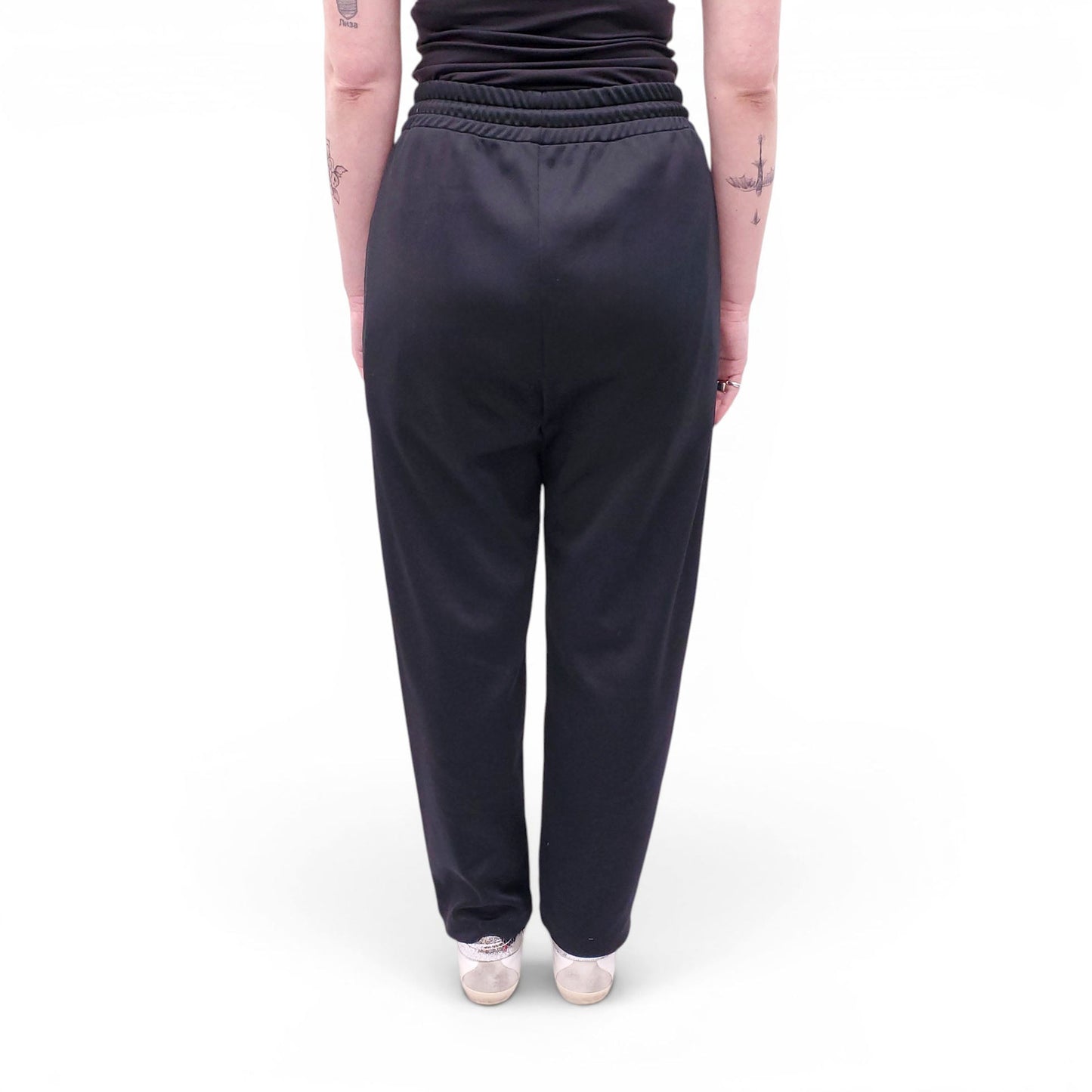 CELINE BLACK LOGO TRACK PANTS - SIZE L