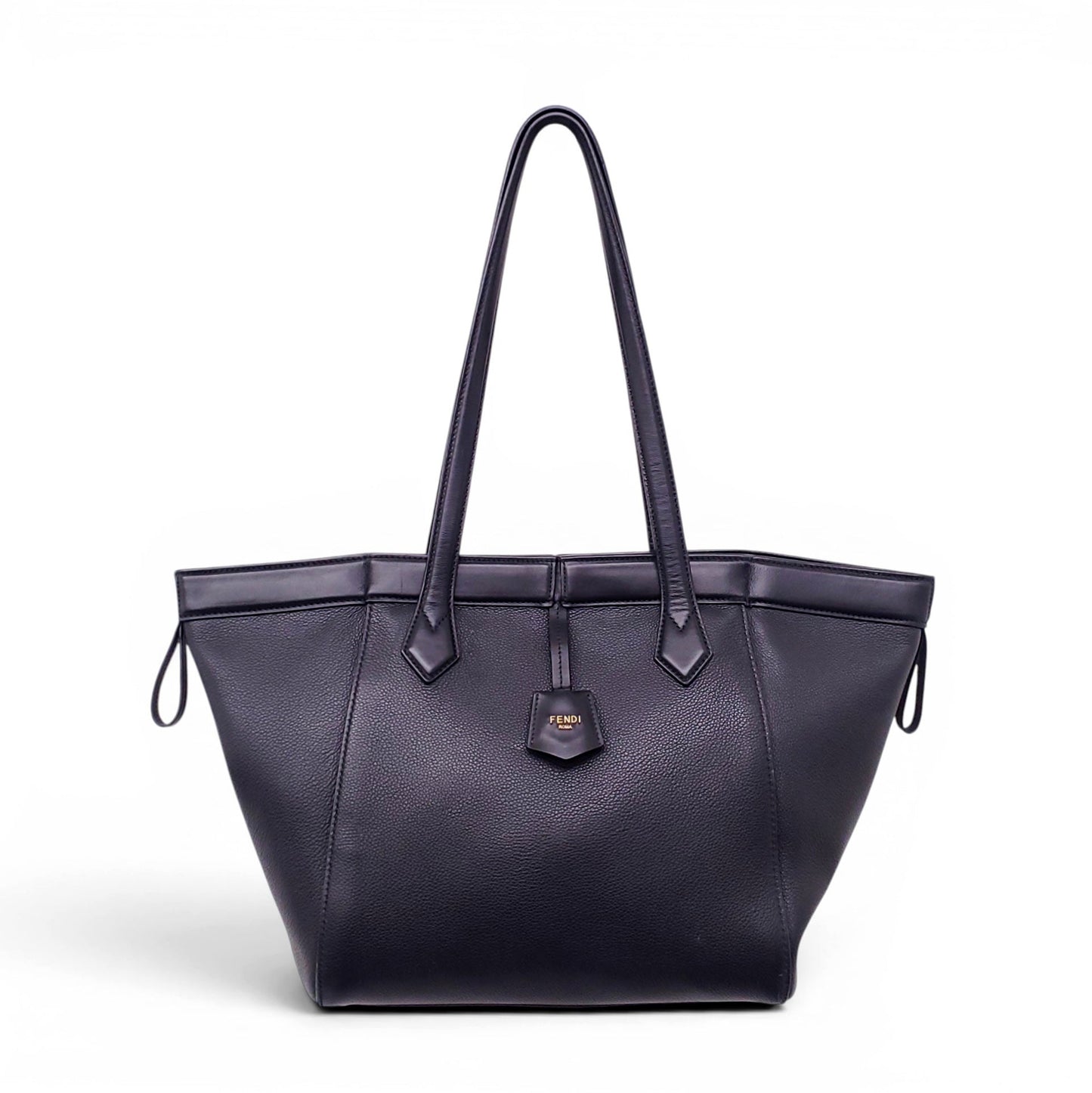 FENDI LARGE BLACK ORIGAMI SHOULDER BAG