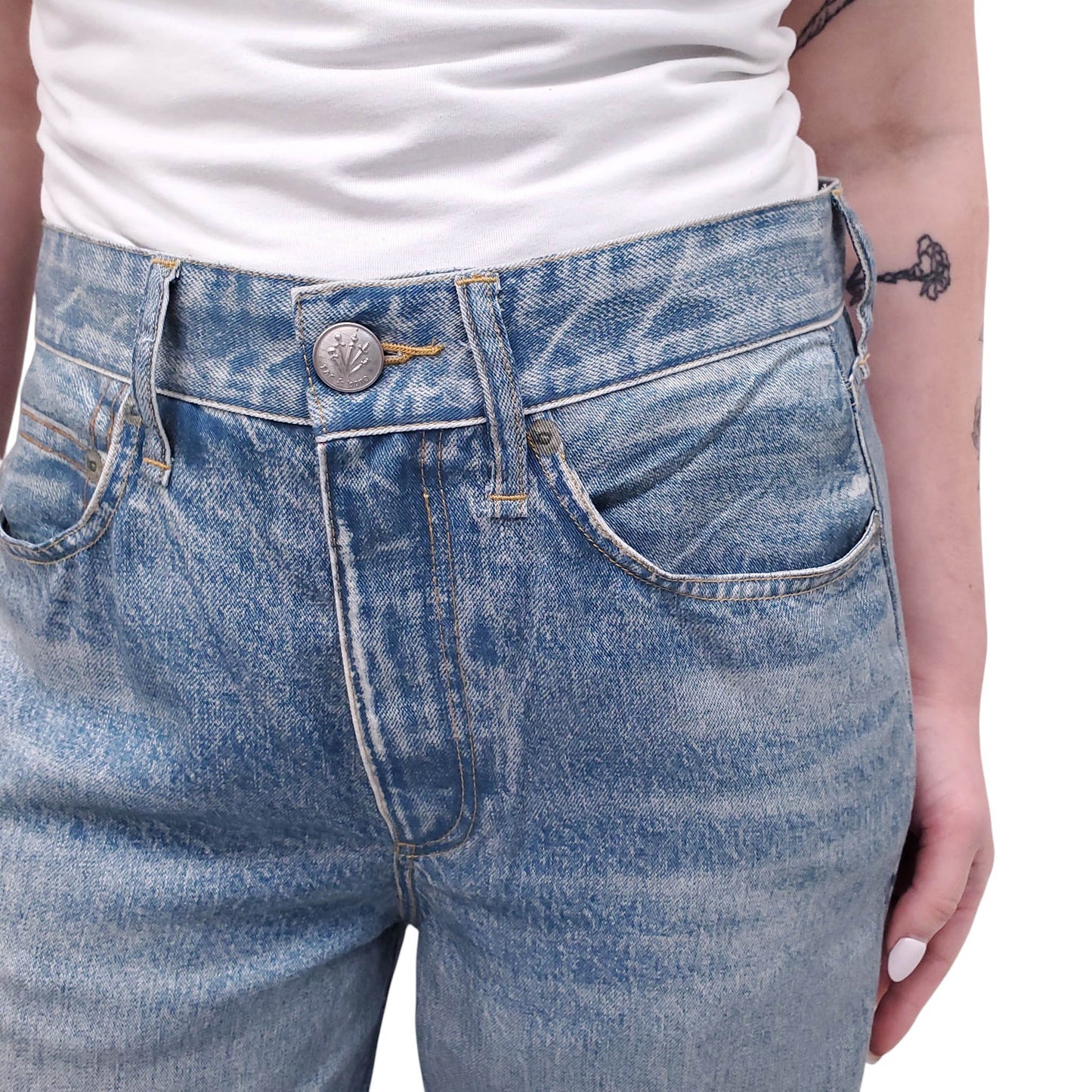 RAG & BONE MIRAMAR PANTS WITH FAUX RIPS - SIZE 26