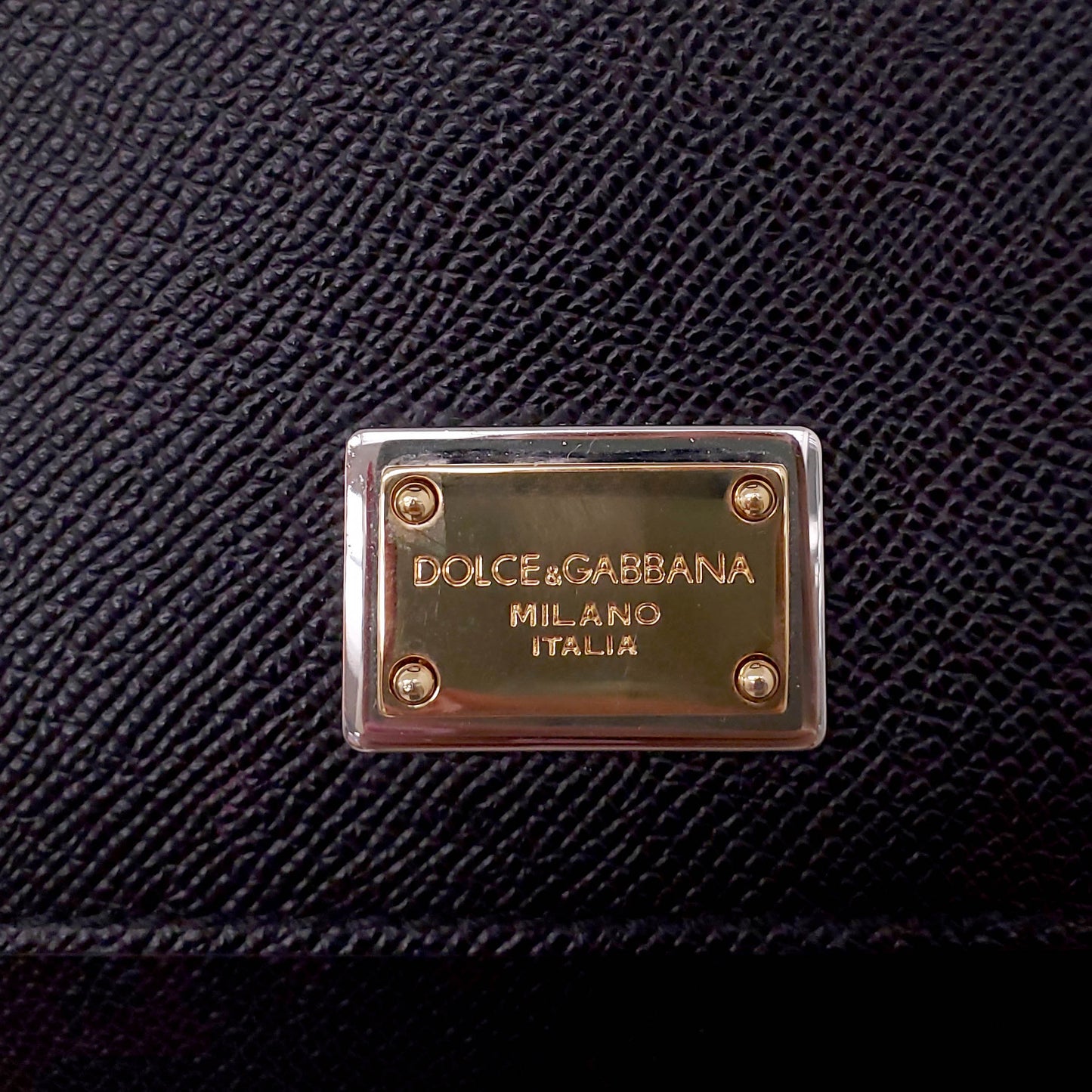 DOLCE & GABBANA BLACK SICILY BAG