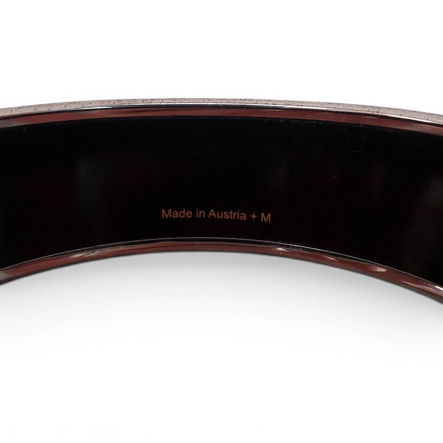 HERMÈS LARGE PATTERNED BANGLE - SIZE 70