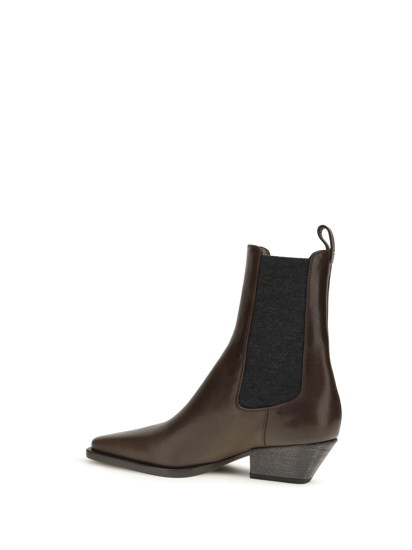 Brunello Cucinelli Women Leather Ankle Boots