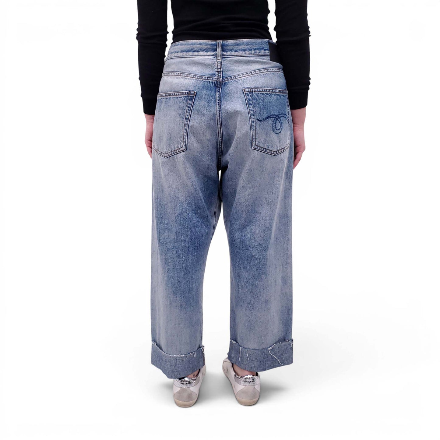 R13 CROSSOVER JEANS - SIZE 28