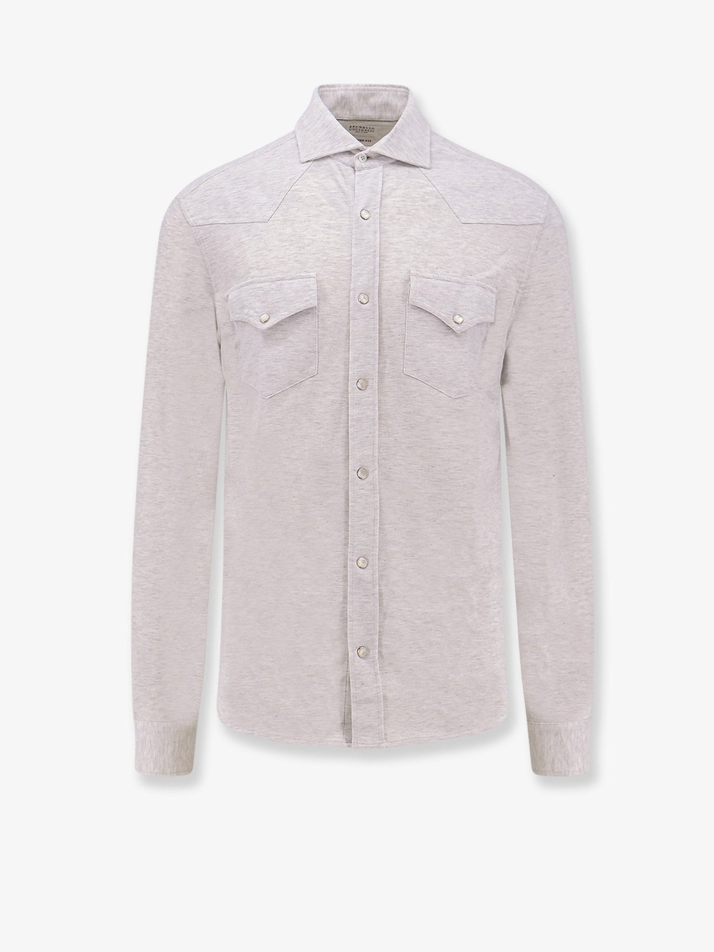 Brunello Cucinelli Men Leisure-Fit Cotton Shirt