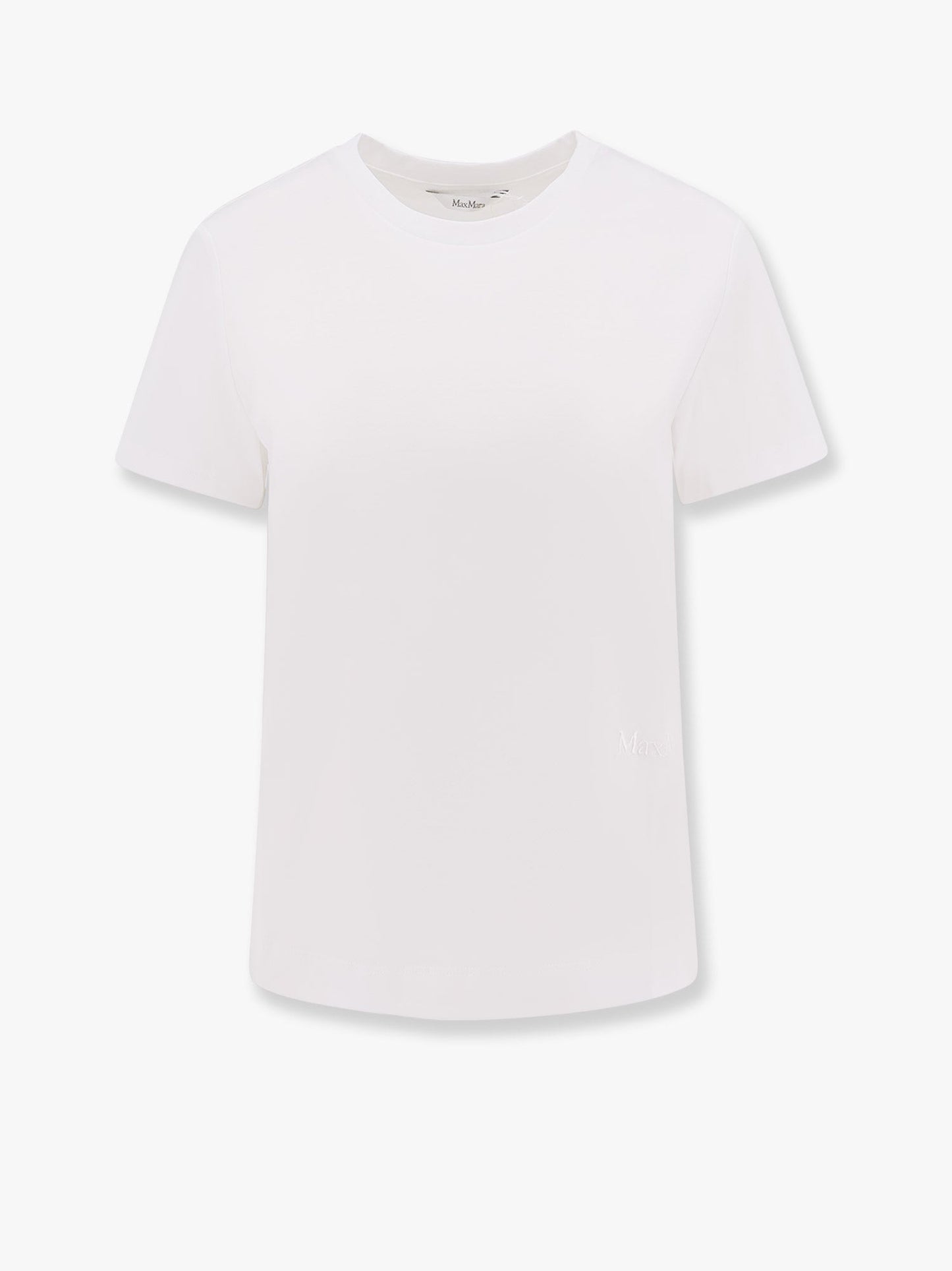 Max Mara Women Nerina Cotton T-Shirt With Max Mara Embroidery