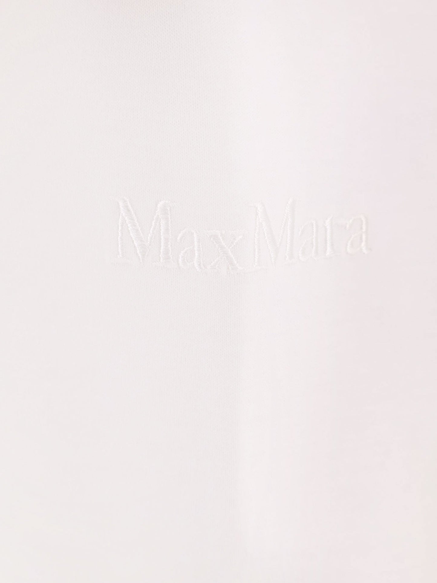 Max Mara Women Nerina Cotton T-Shirt With Max Mara Embroidery