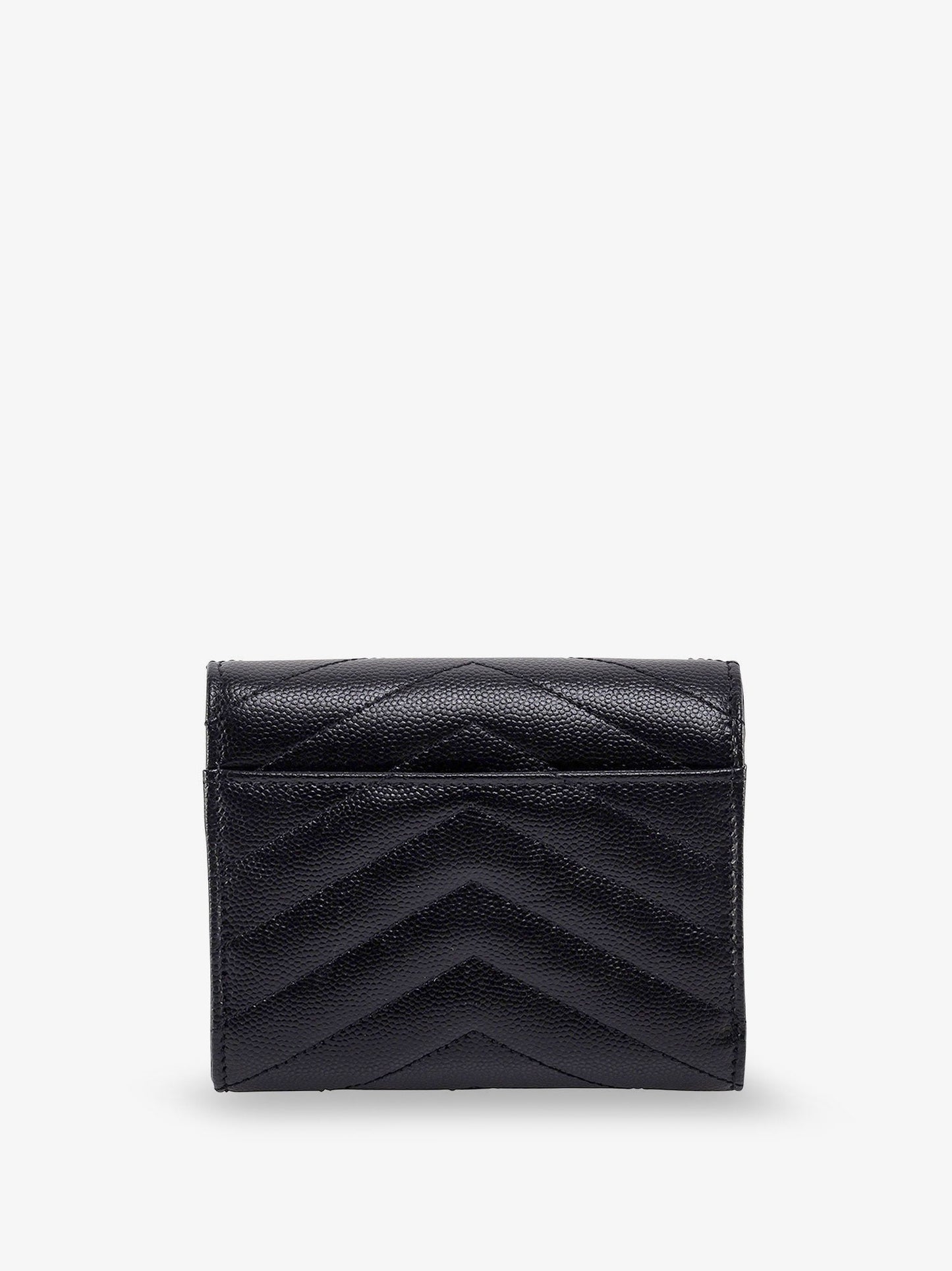 Saint Laurent Women Leather Wallet With Cassandre Logo On The Front