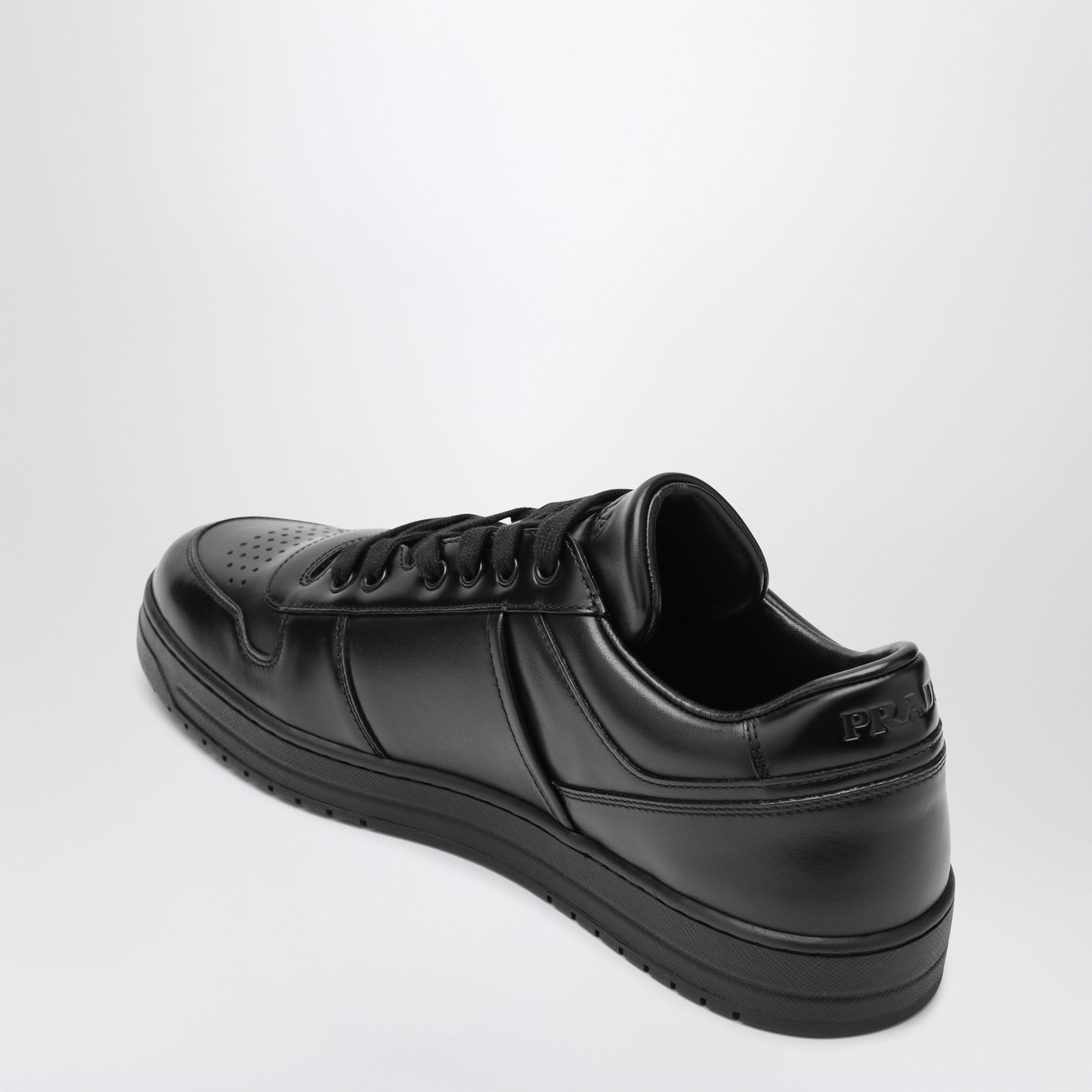 Prada Black Downtown Leather Sneakers Men