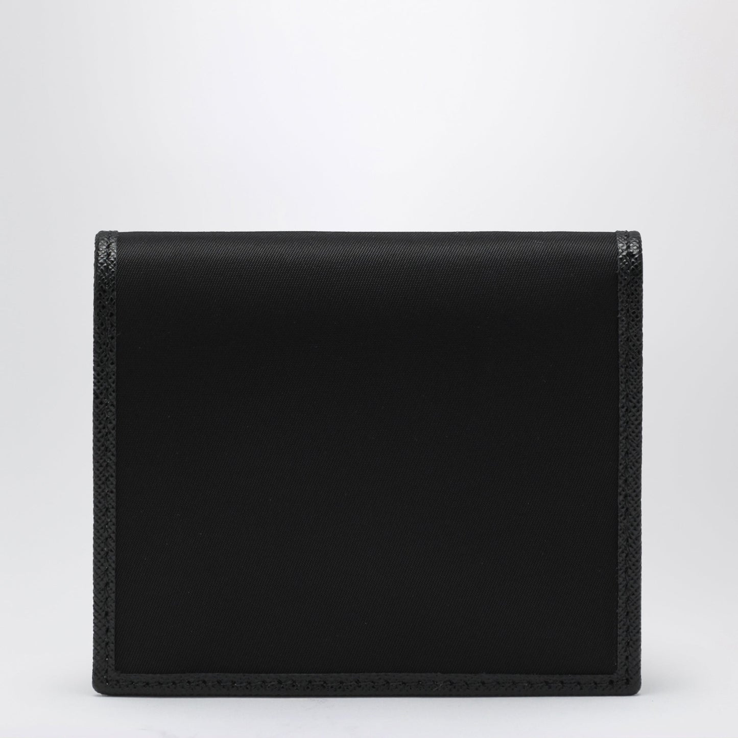 Prada Black Re-Nylon And Saffiano Wallet Men