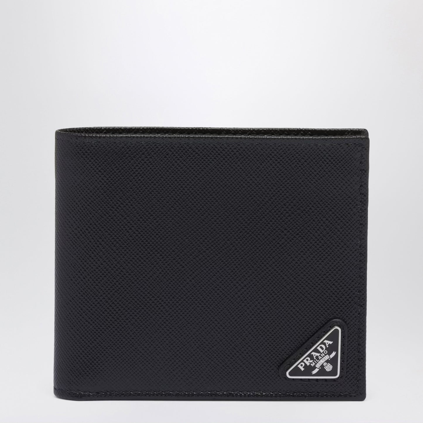 Prada Black Leather Wallet Men