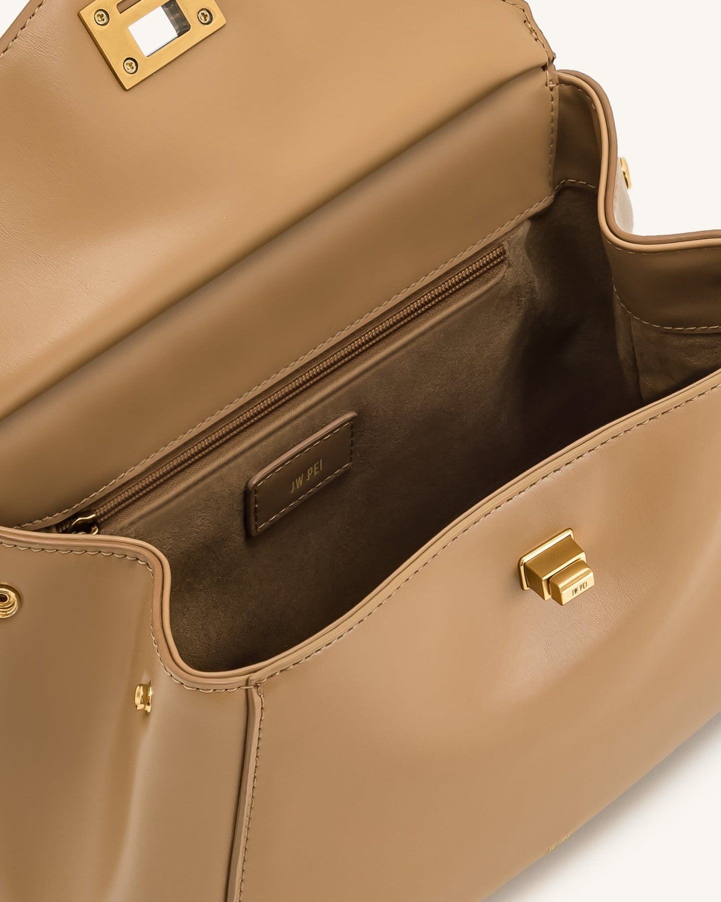 Lucia Classic Top Handbag - Brown