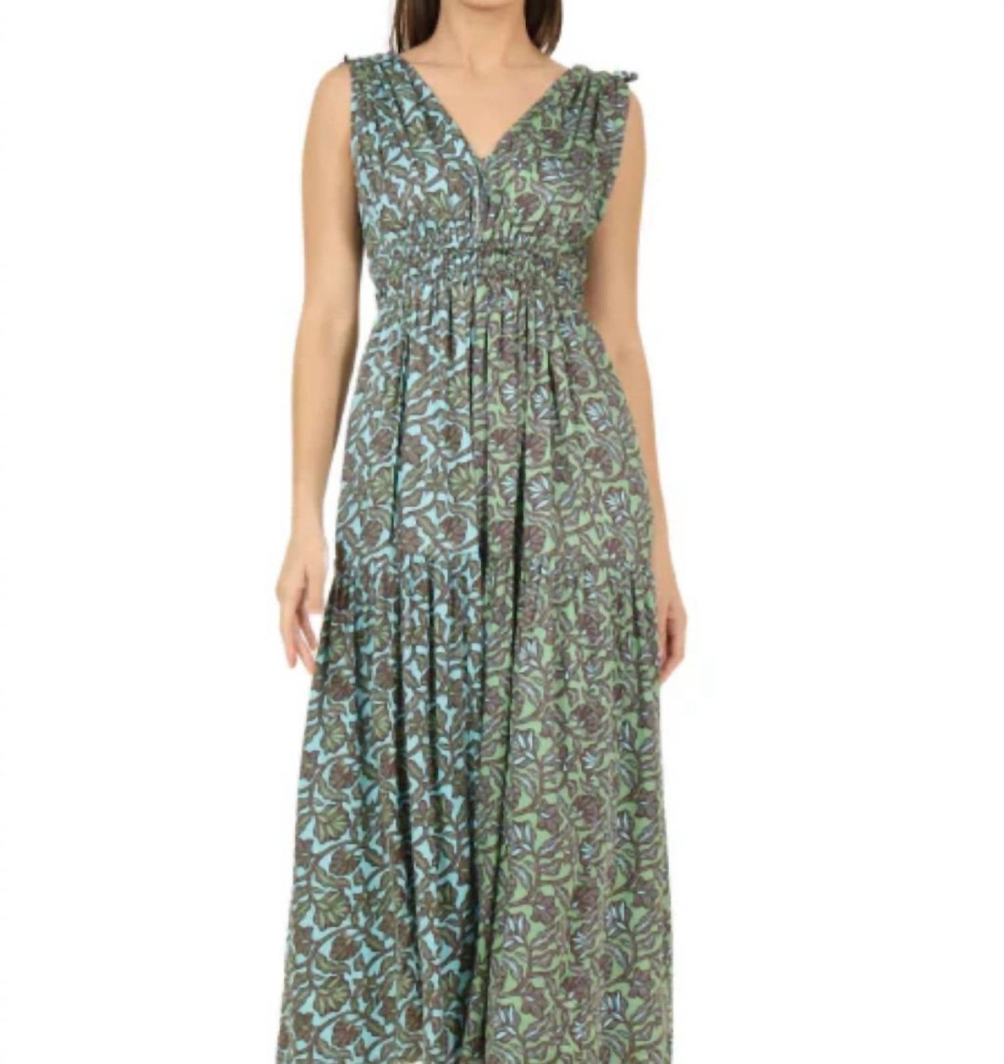 Rosalita Midi Dress In Green