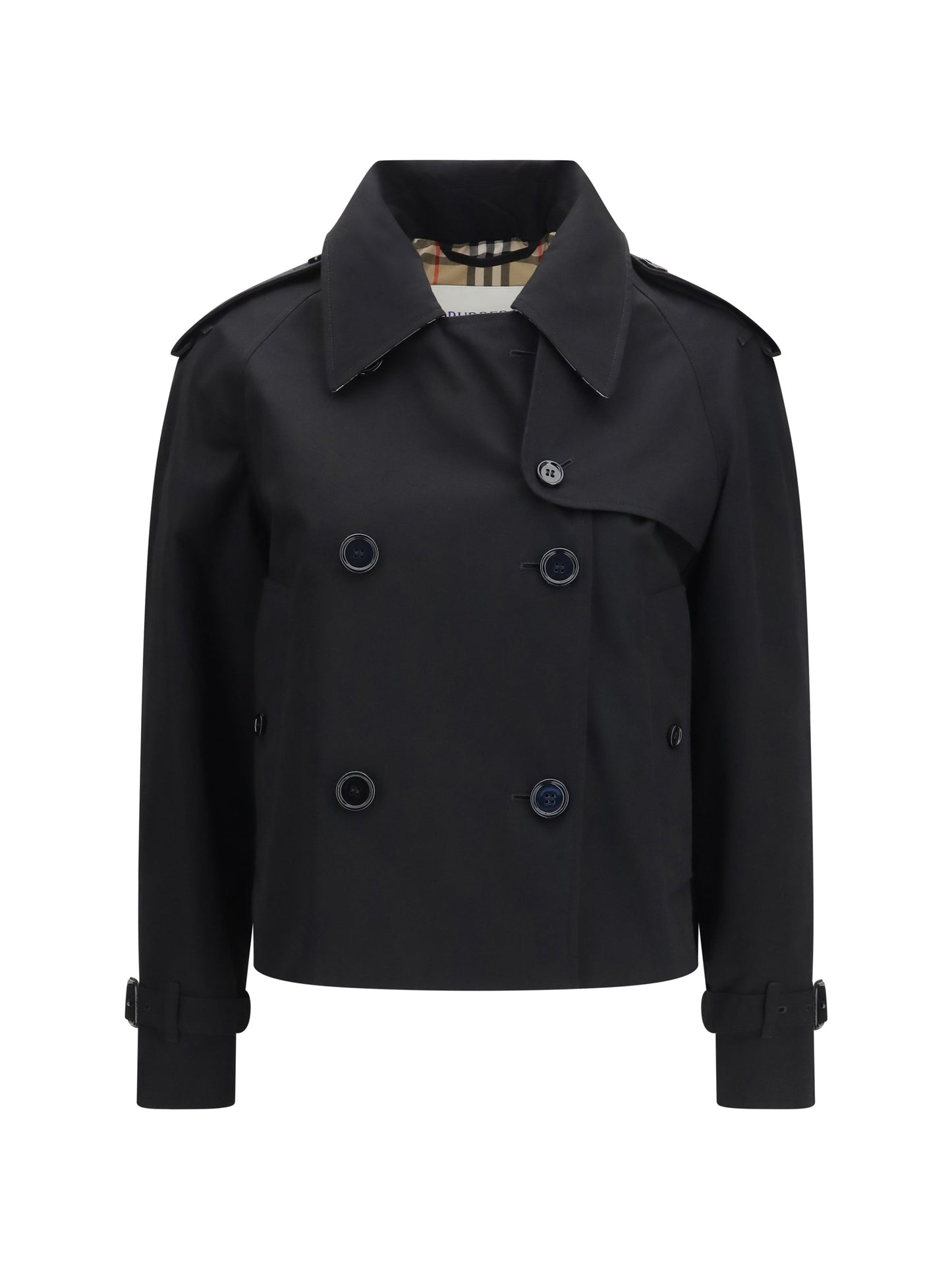Burberry Women Mayfair Cropped Trench Jacket In Gabardine
