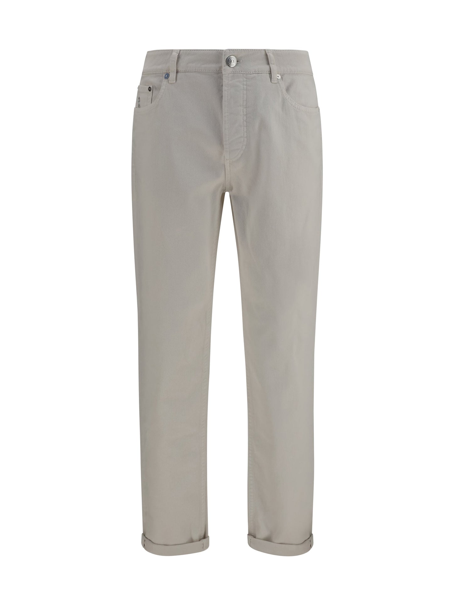 Brunello Cucinelli Men Jeans With Turn-Up Hem