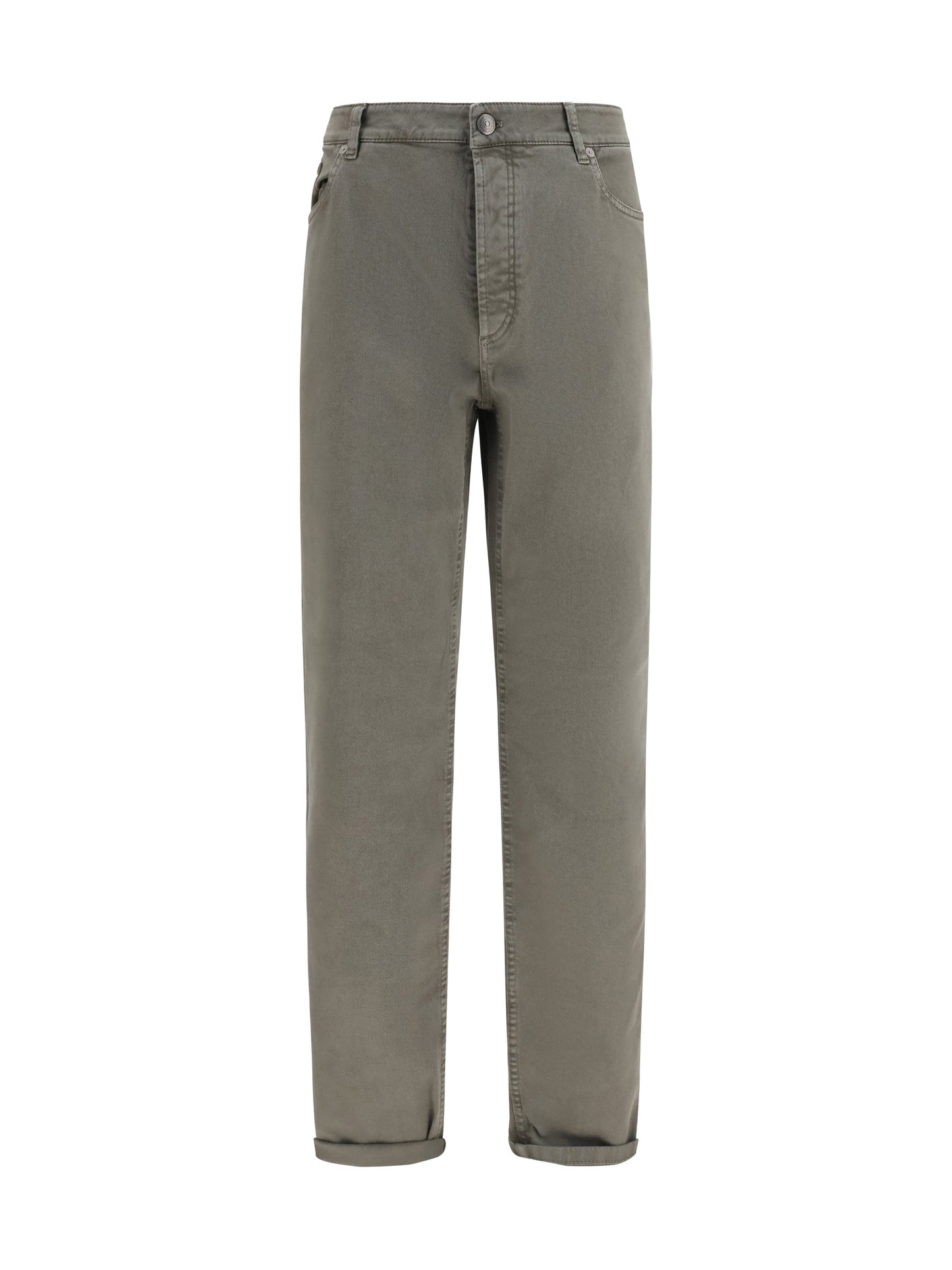 Brunello Cucinelli Men Jeans With Turn-Up Hem