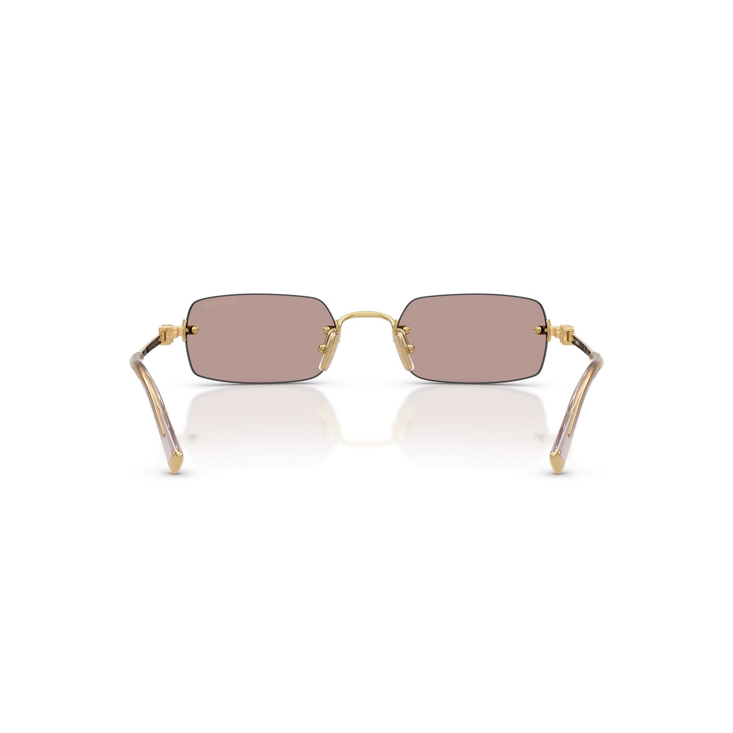 0mu B50s Rimless Rectangular Sunglasses
