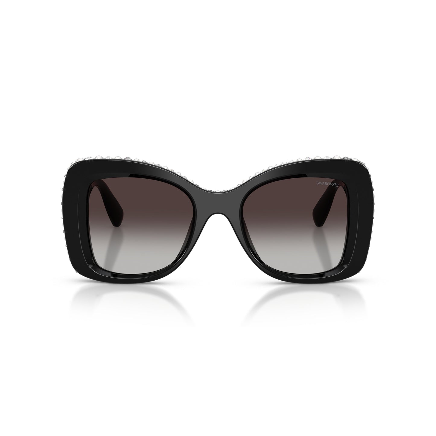 0Sk6062U Oversized Square Sunglasses with Crystal Accents