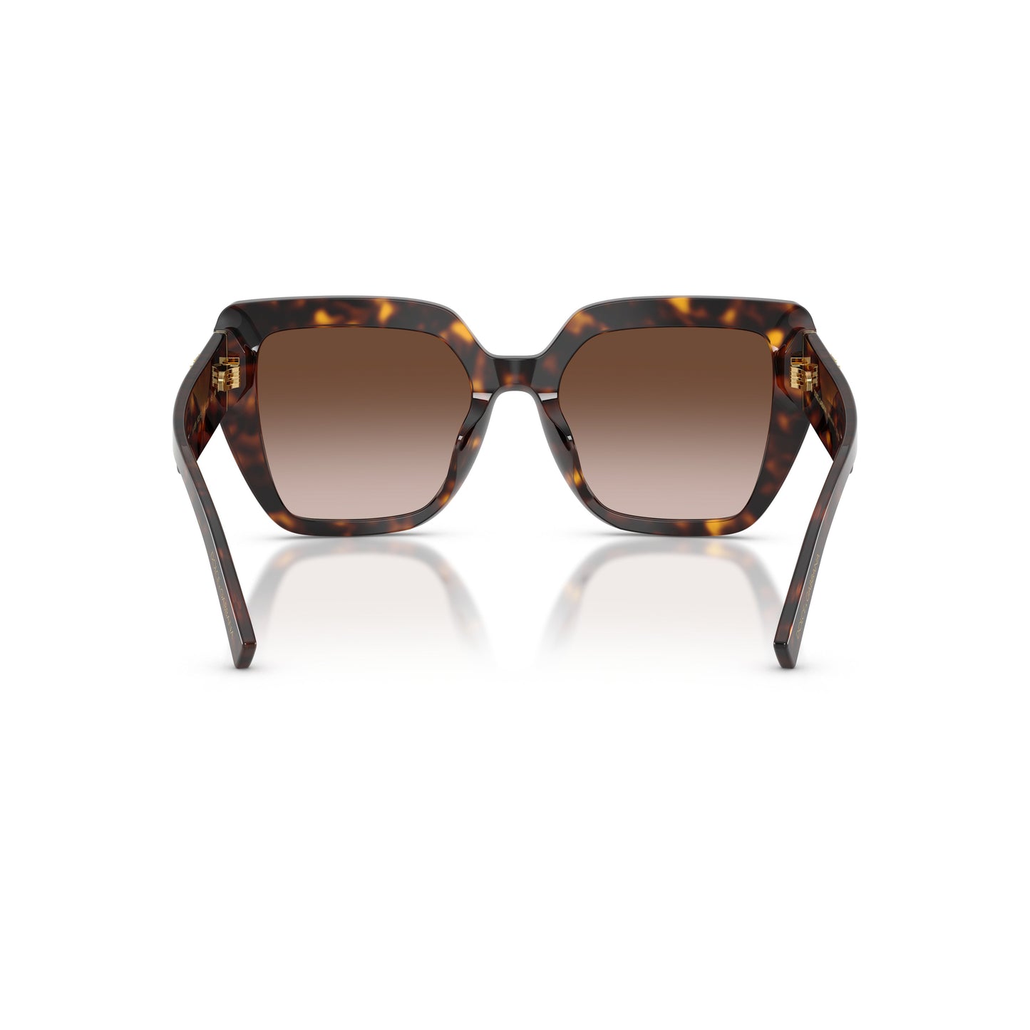 Oversized Tortoiseshell Frame Sunglasses With Gradient Brown Lenses