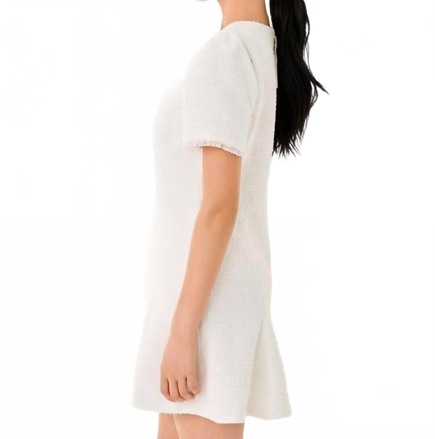 Geneva Dress In Coconut Chic Chick Boucle