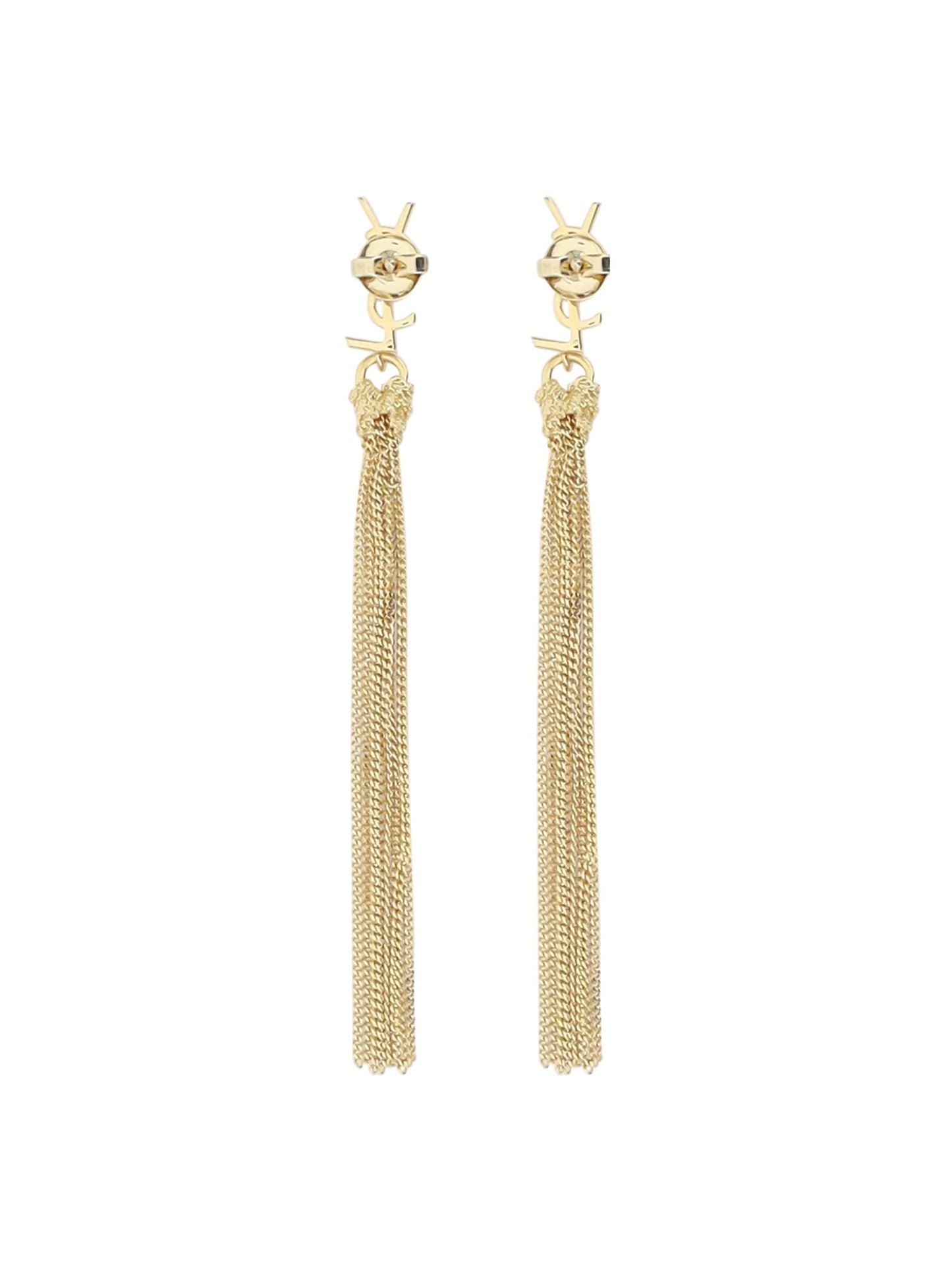 Saint Laurent Women Bo Pompons Chaines Brass Metal
