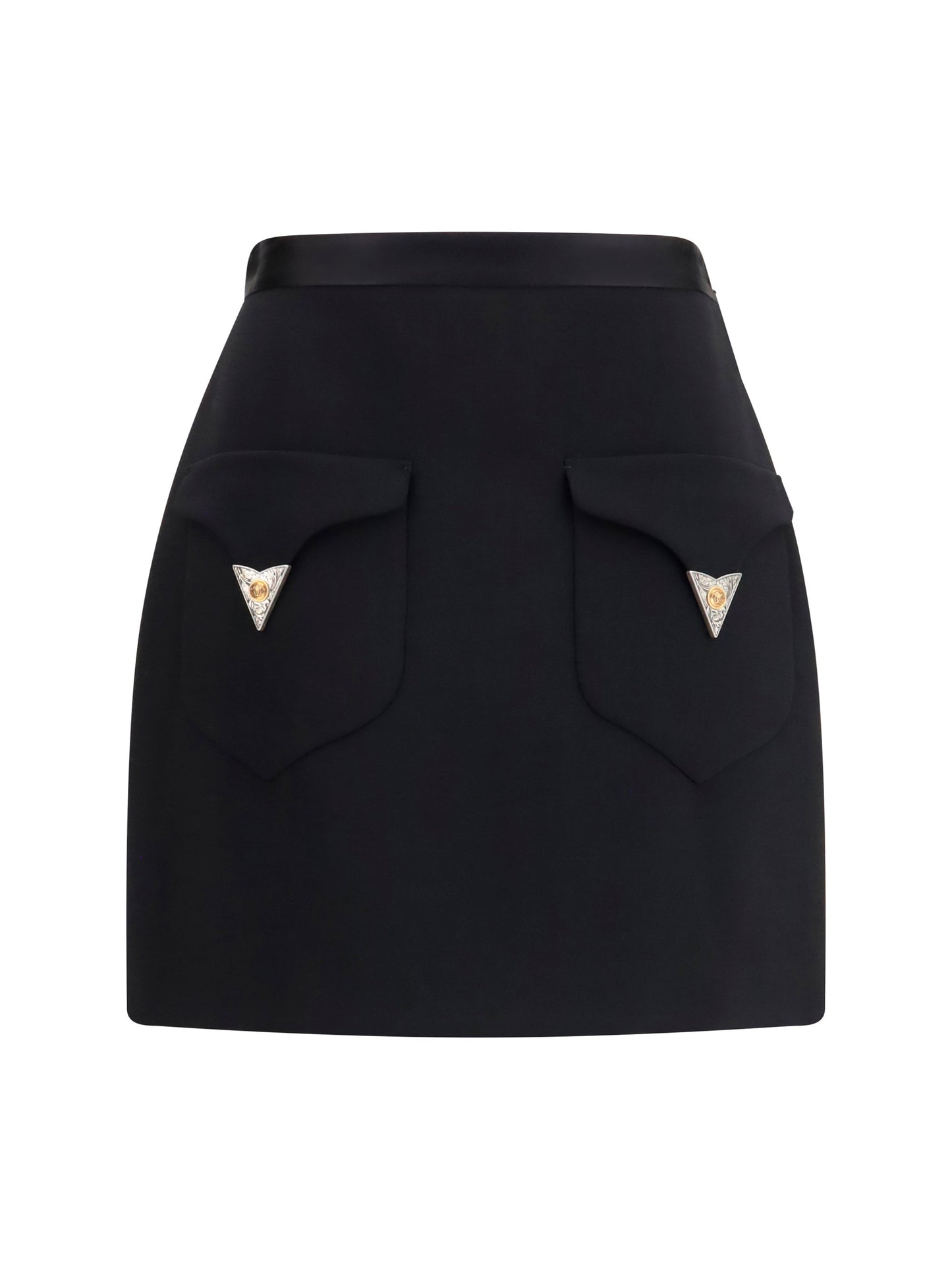 Versace Women Wool Mini Skirt