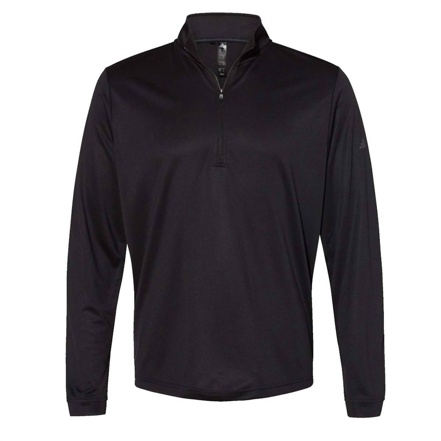 Men's Lightweight Quarter Zip Top In Heather Black
