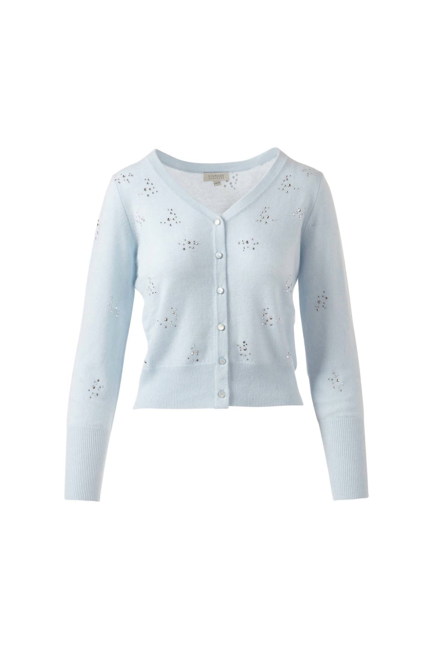 Front To Back Cardigan In Ice Blue