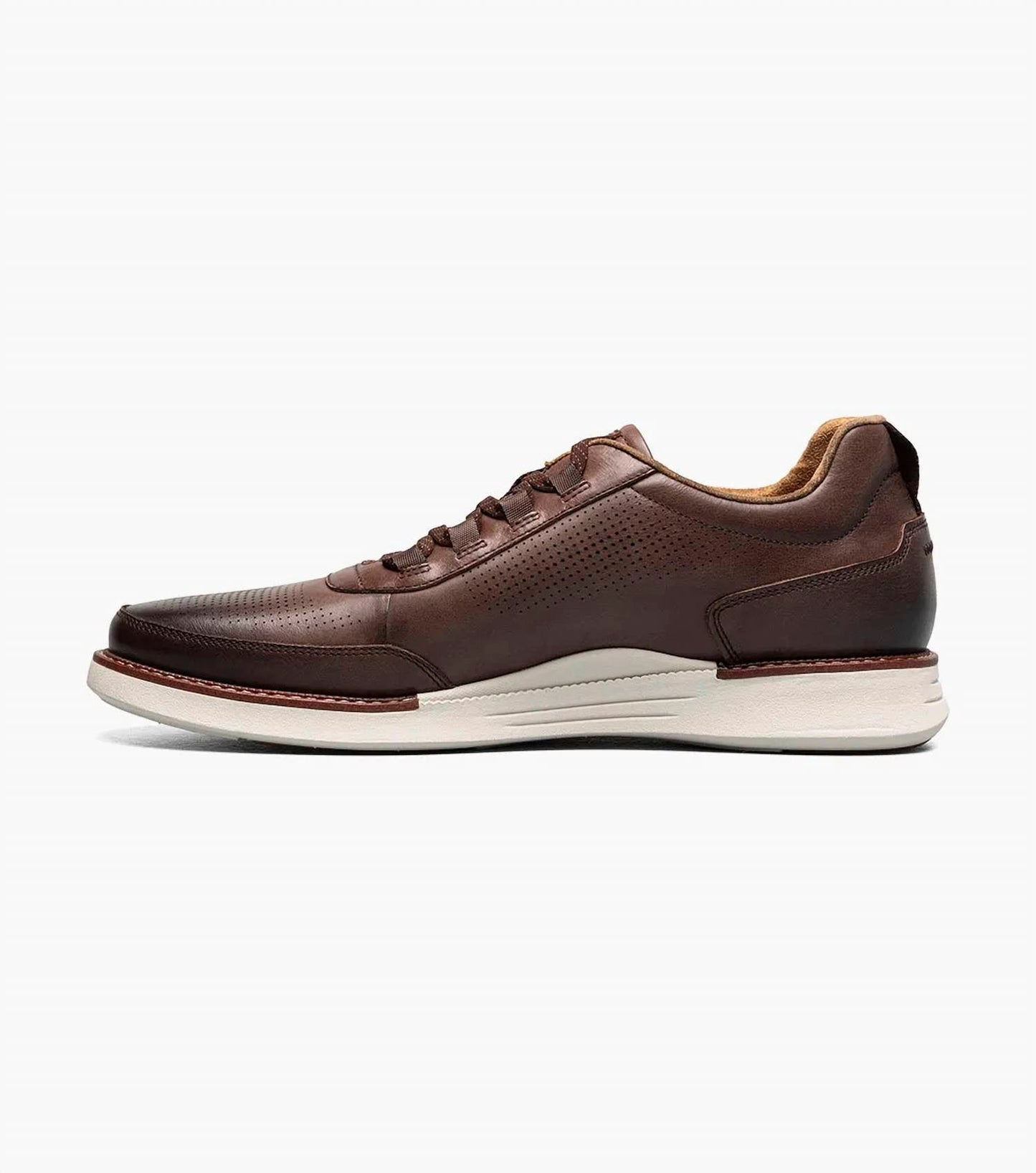 Men's Launch Elastic Lace Slip On Shoes In Brown