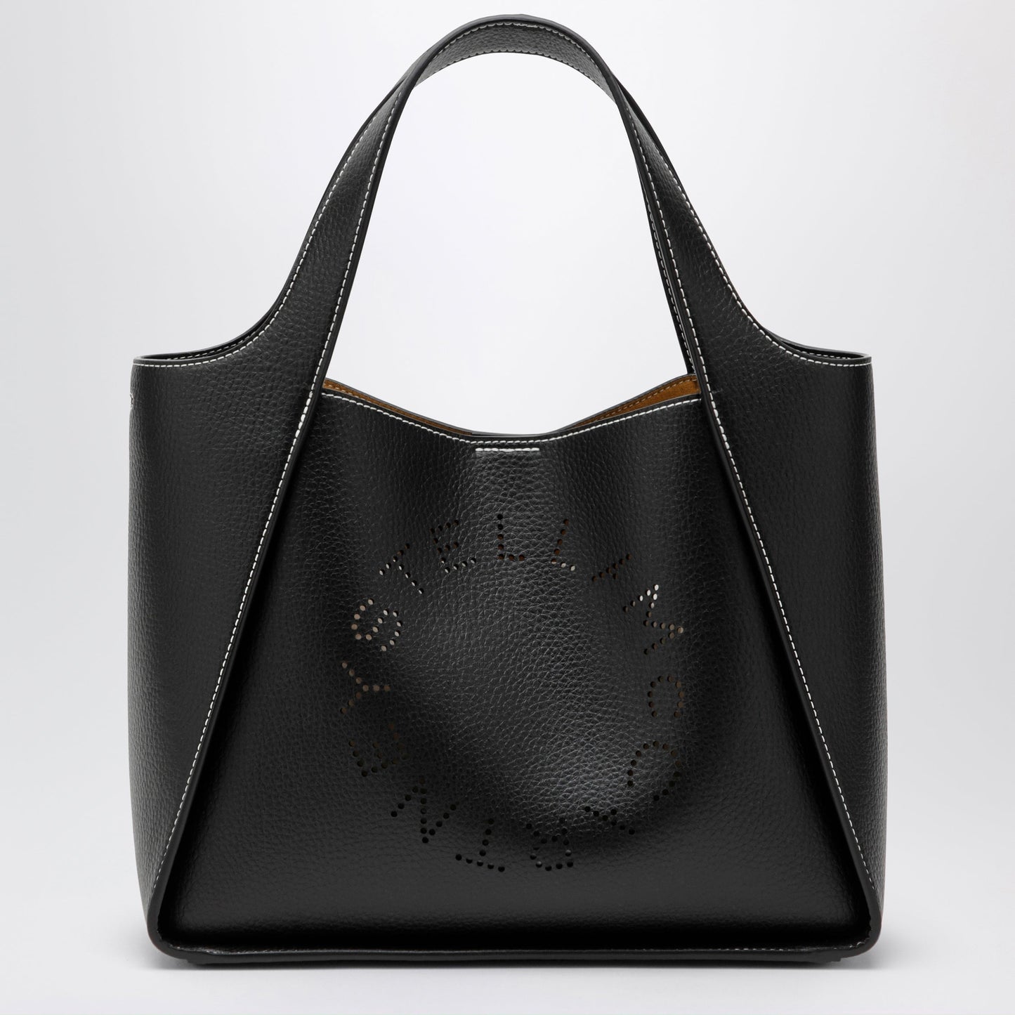 Stella Mccartney Black Medium Stella Logo Bag Women