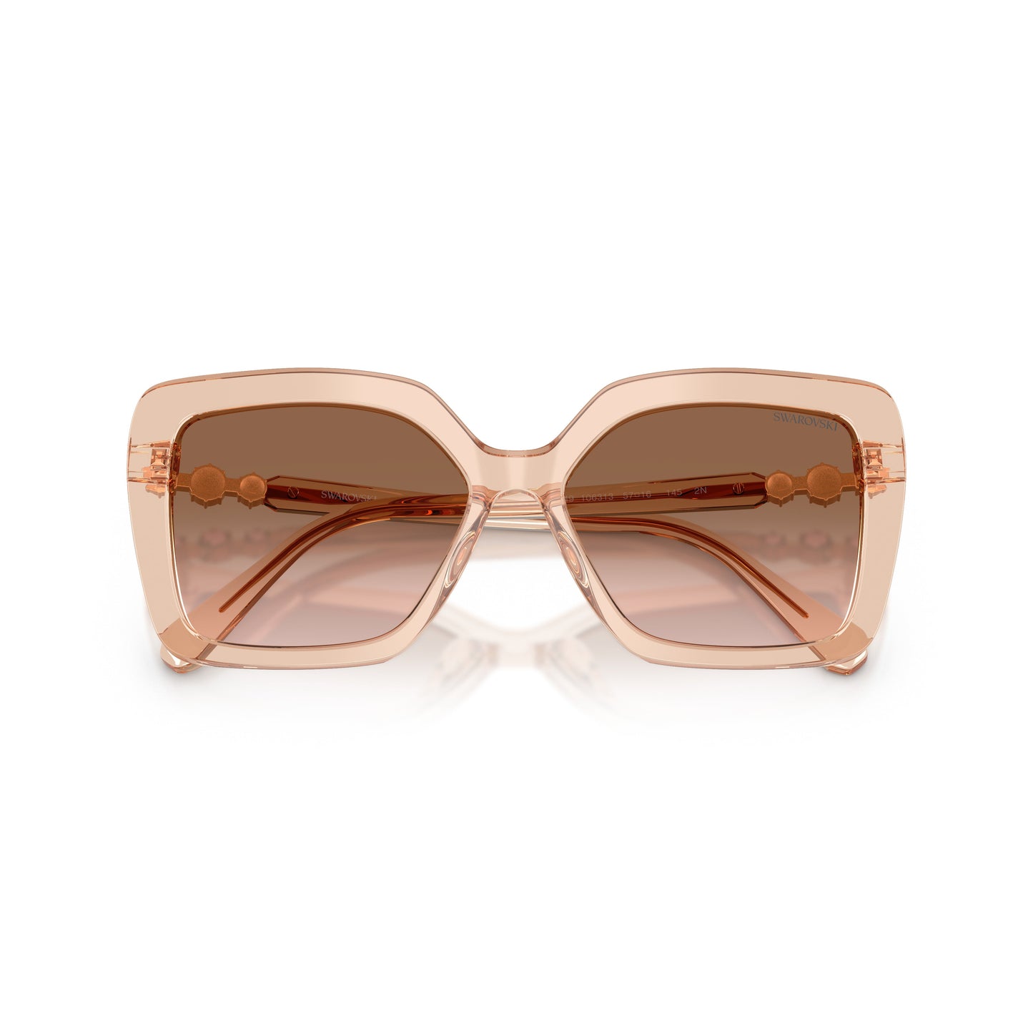 0Sk6049 Bold Oversized Square Sunglasses with Crystal Embellishments