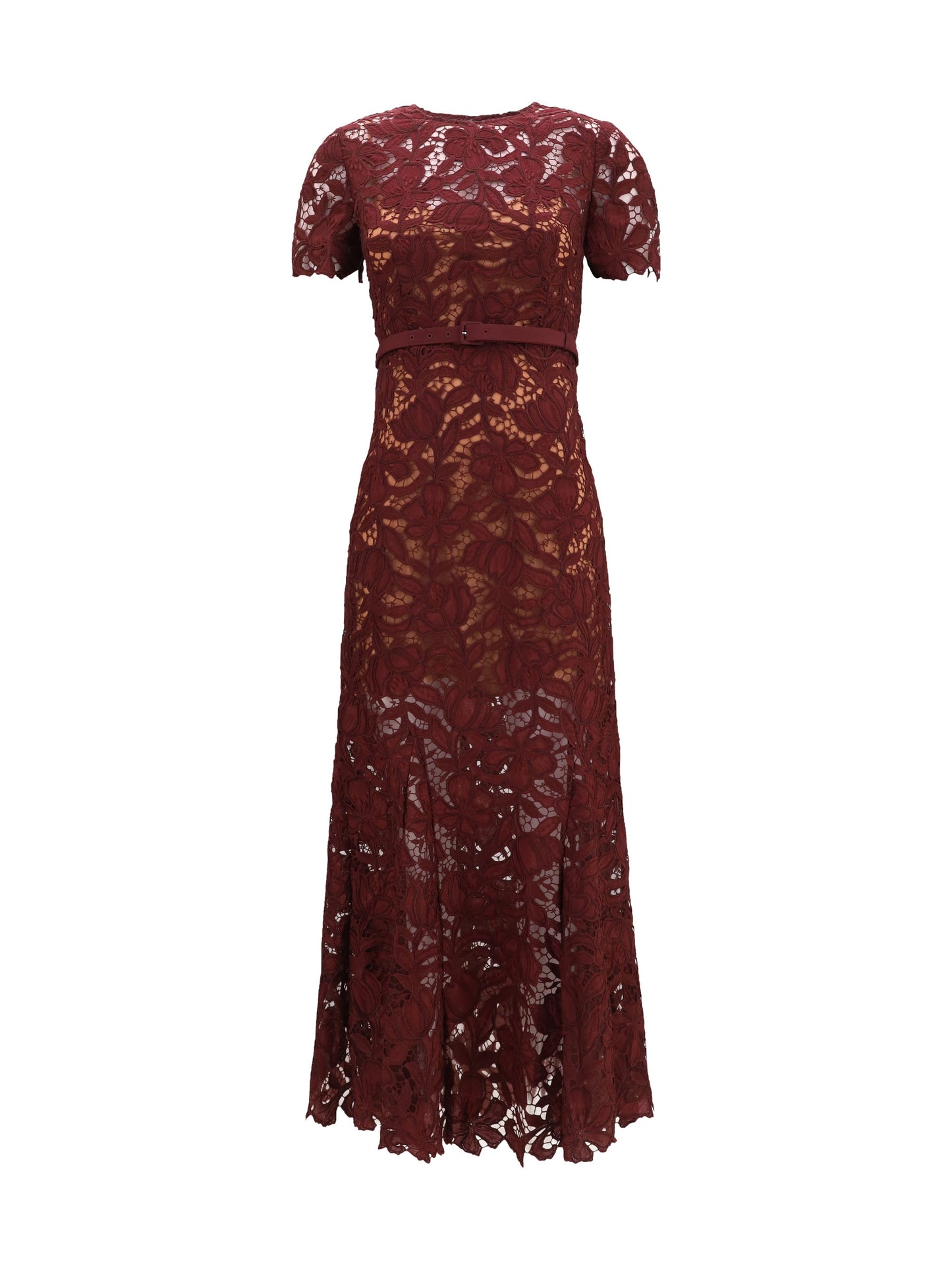 Self-Portrait Women Midi Lace Dress