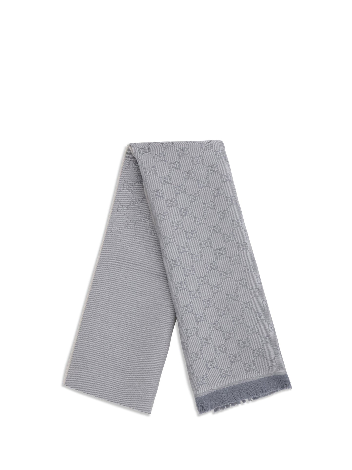 Gucci Women Gg Supreme Embroidered Wool Scarf