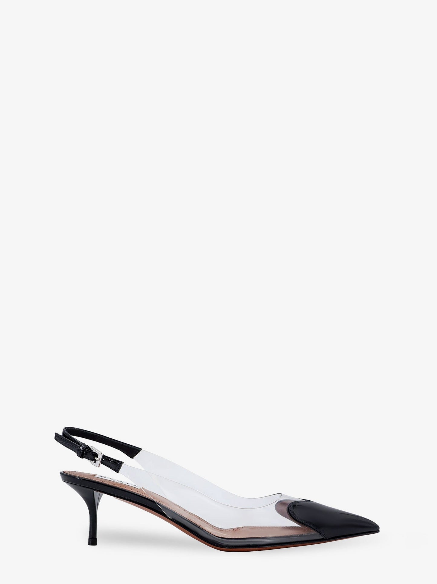 Alaia Women Le Coeur Slingback Pvc And Leather Pumps