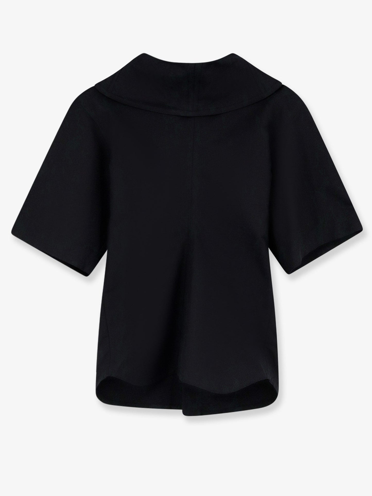 Bottega Veneta Women Compact Cotton Canvas Shirt With Square Knot Buttons