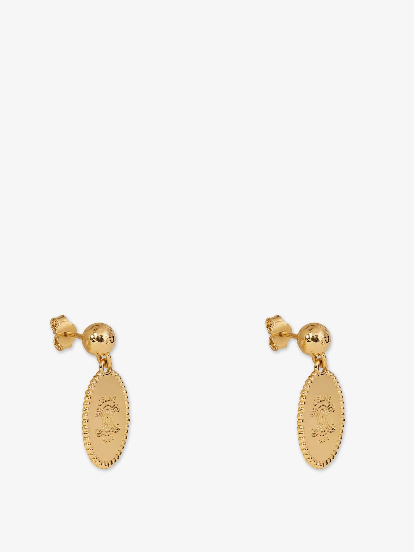 Celine Women Brass Earrings With Gold Finish