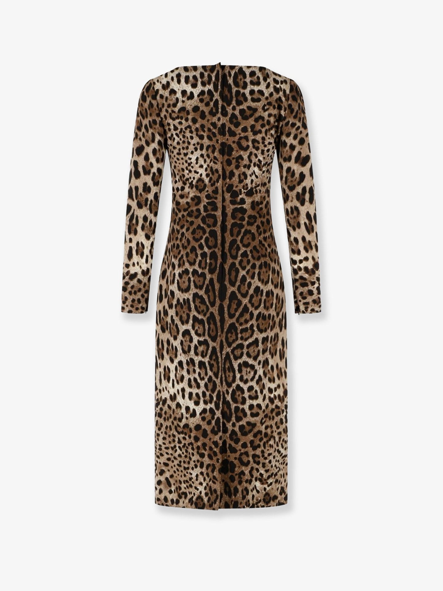 Dolce & Gabbana Women Midi Dress With Animal Print