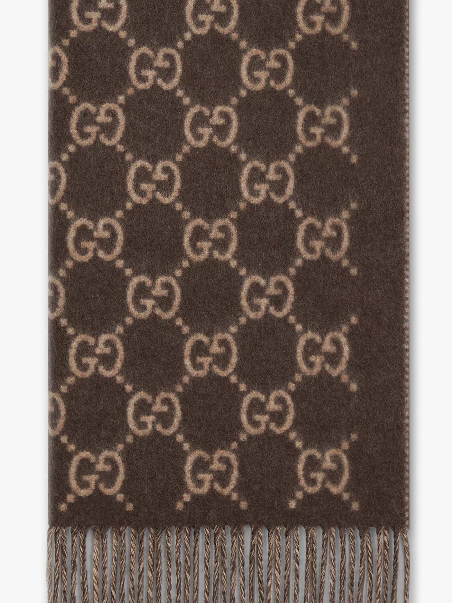 Gucci Men Gg Cashmere Scarf