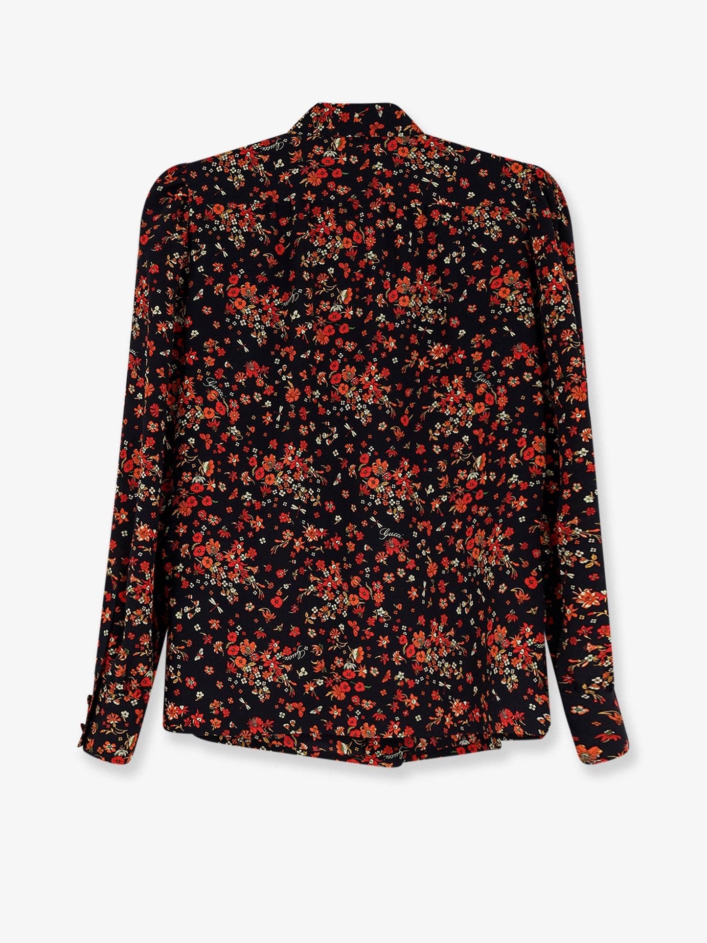 Gucci Women Printed Silk Shirt