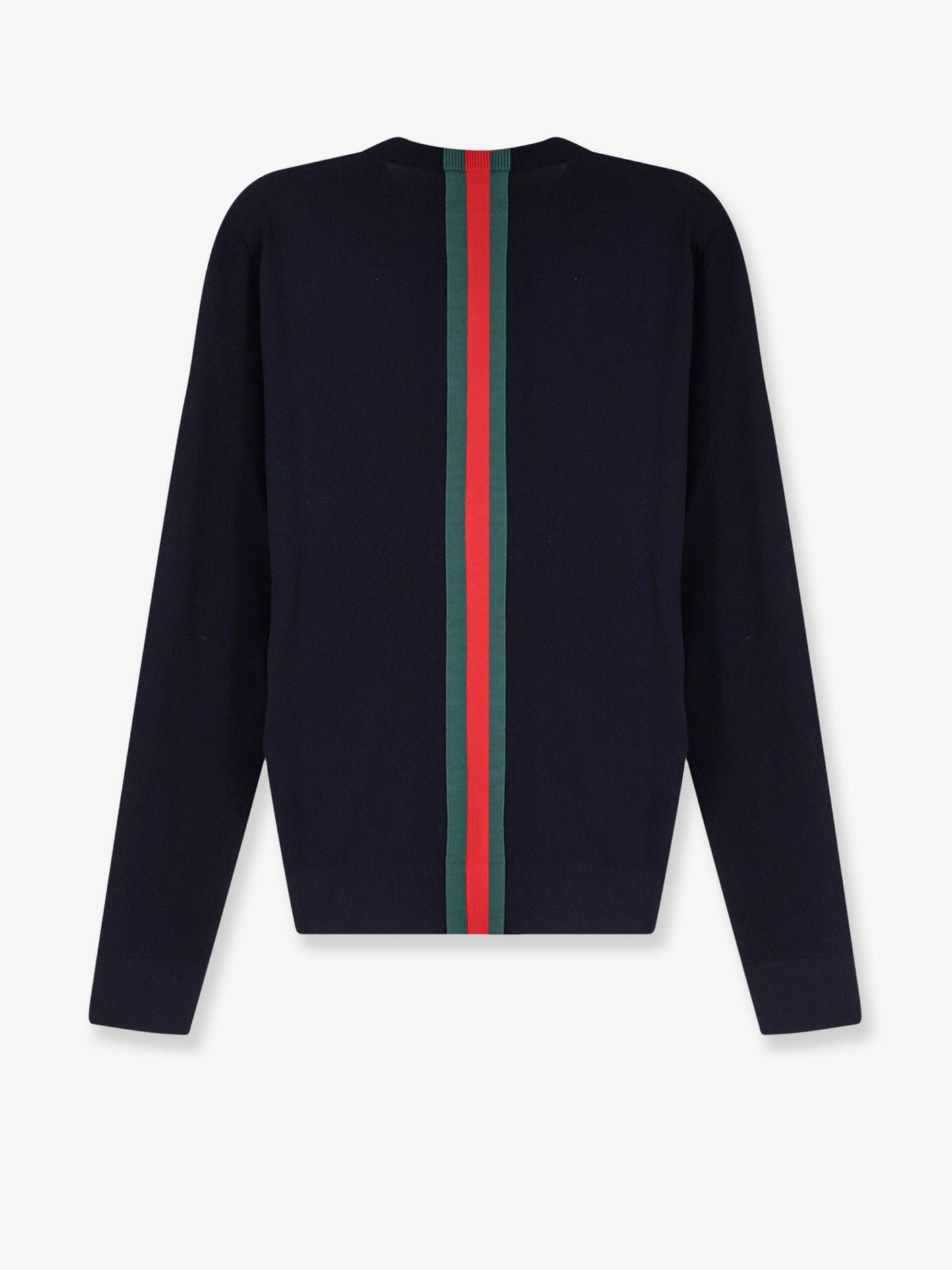 Gucci Men Cotton Sweater With Nastro Web Inlay