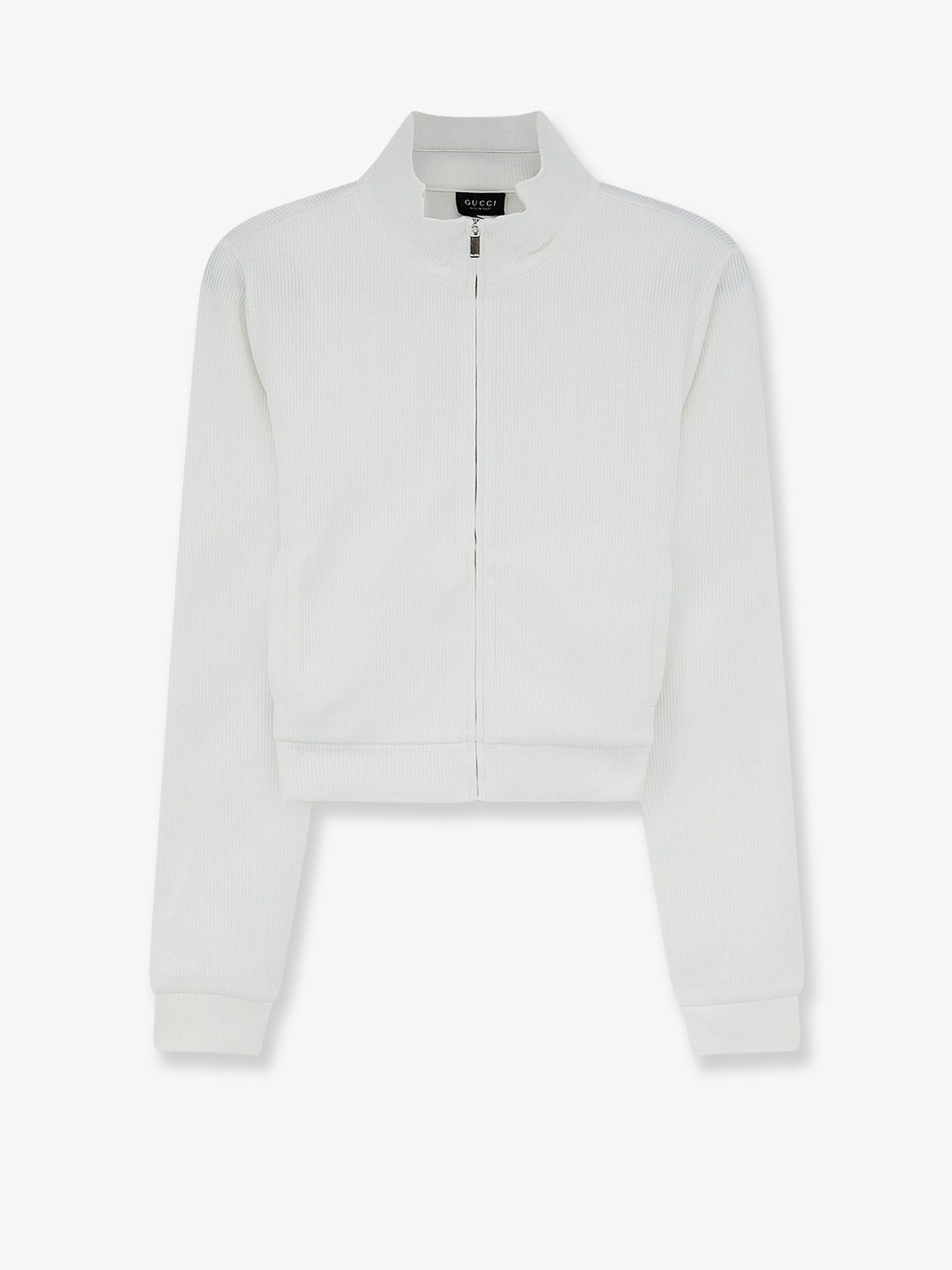 Gucci Women Lightweight Ribbed Cotton Jersey Sweatshirt